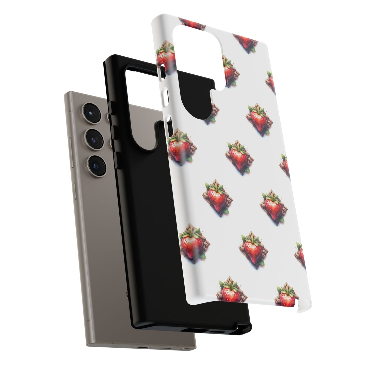 Strawberry Celtic Knot Phone Case, Cute Phone Cover, Gift for Her, Custom Smartphone Case, Funky Accessories, Valentine's Day Gift