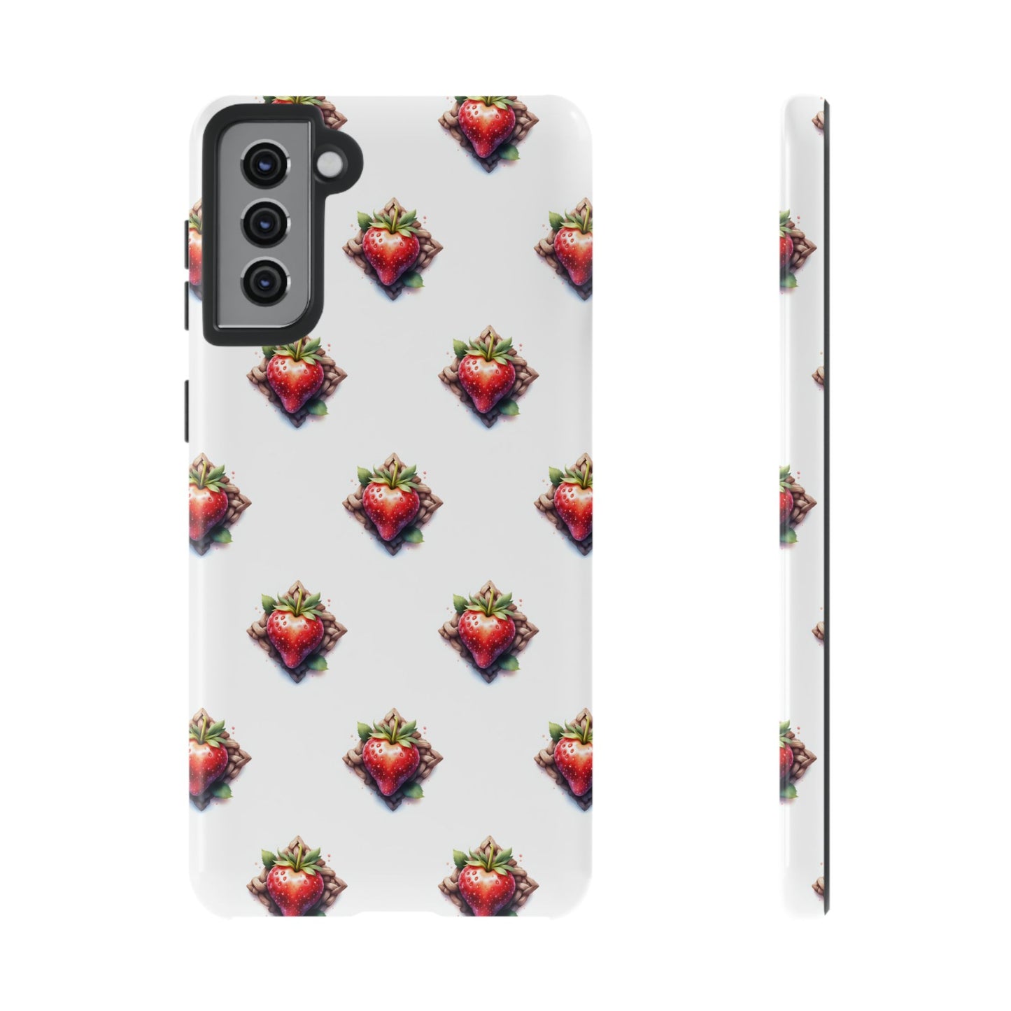 Strawberry Celtic Knot Phone Case, Cute Phone Cover, Gift for Her, Custom Smartphone Case, Funky Accessories, Valentine's Day Gift - Celtic Scents