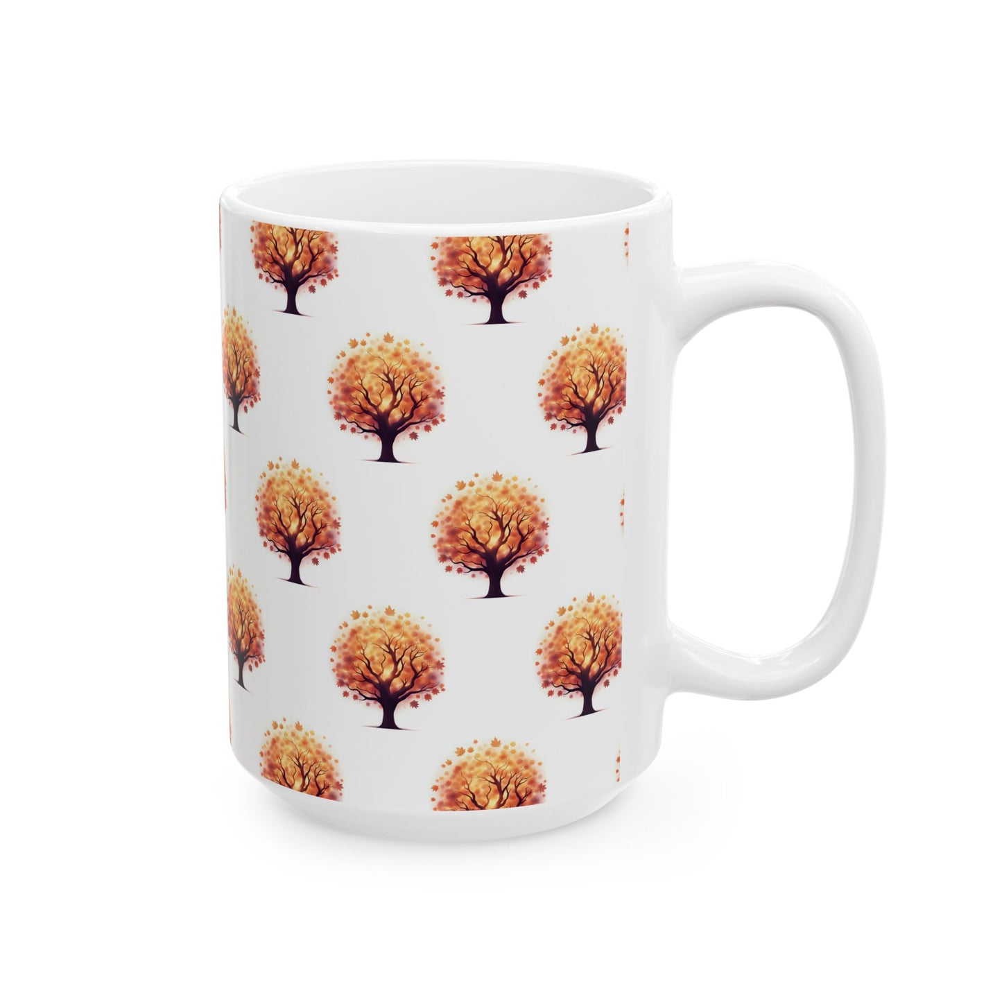 Autumn Tree Ceramic Mug, Pumpkin Spice Latte Cups, Fall Decor, Gift for Nature Lovers, Cozy Dining, Thanksgiving Coffee Mug - Celtic Scents