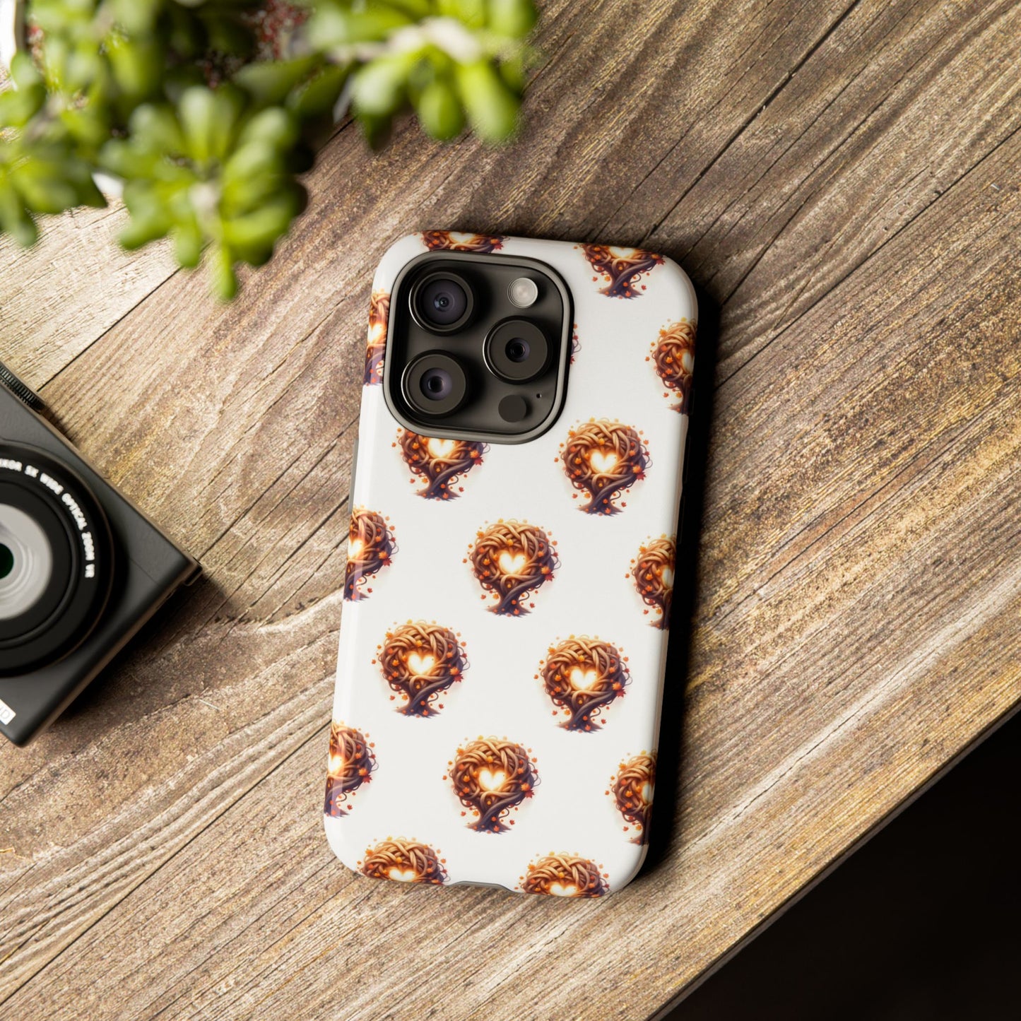 Stylish Phone Case, Tough Cases with Unique Design, Durable Smartphone Cover, Gift for Tech Lovers, Trendy Phone Accessory, Autumn Design