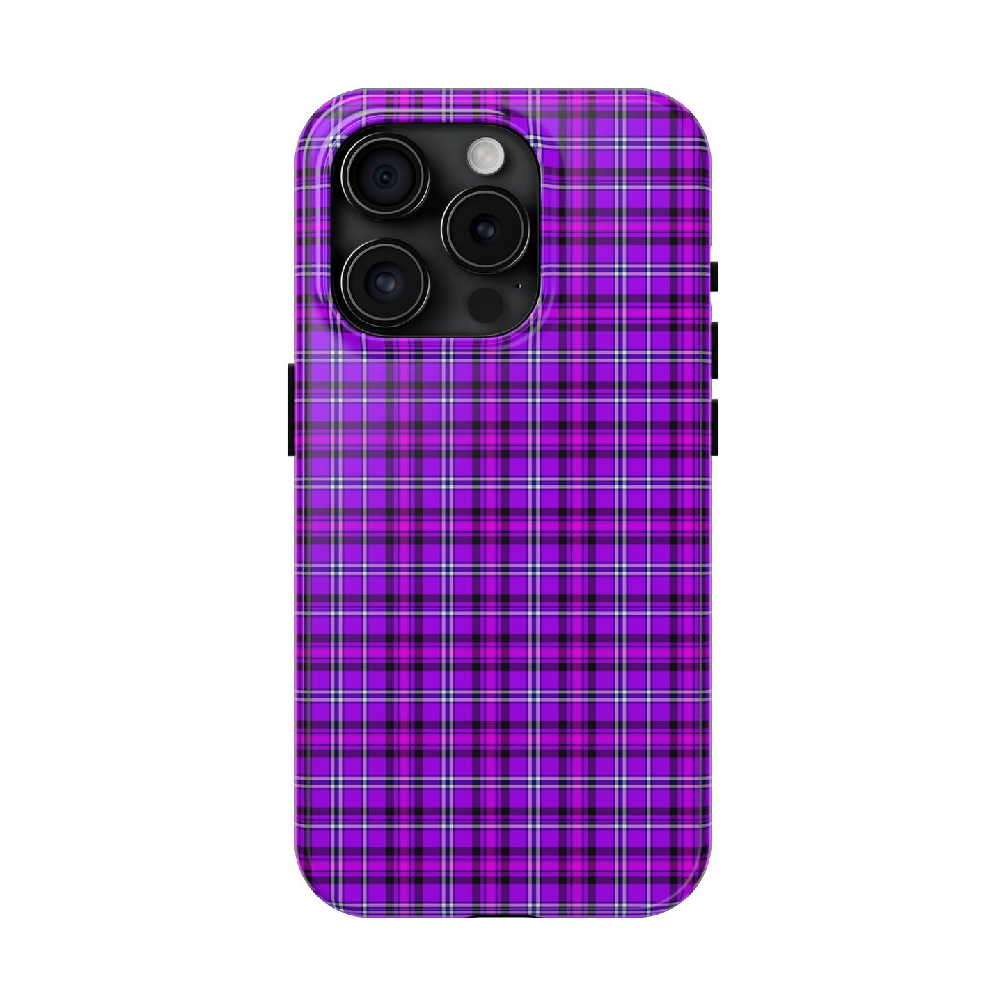 Purple Plaid Stylish Tough Phone Cases, Durable Phone Cover, Protective Case, Trendy Design, Gifts for Her - Celtic Scents