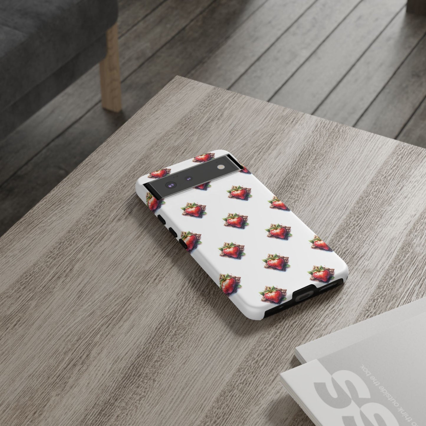 Strawberry Celtic Knot Phone Case, Cute Phone Cover, Gift for Her, Custom Smartphone Case, Funky Accessories, Valentine's Day Gift