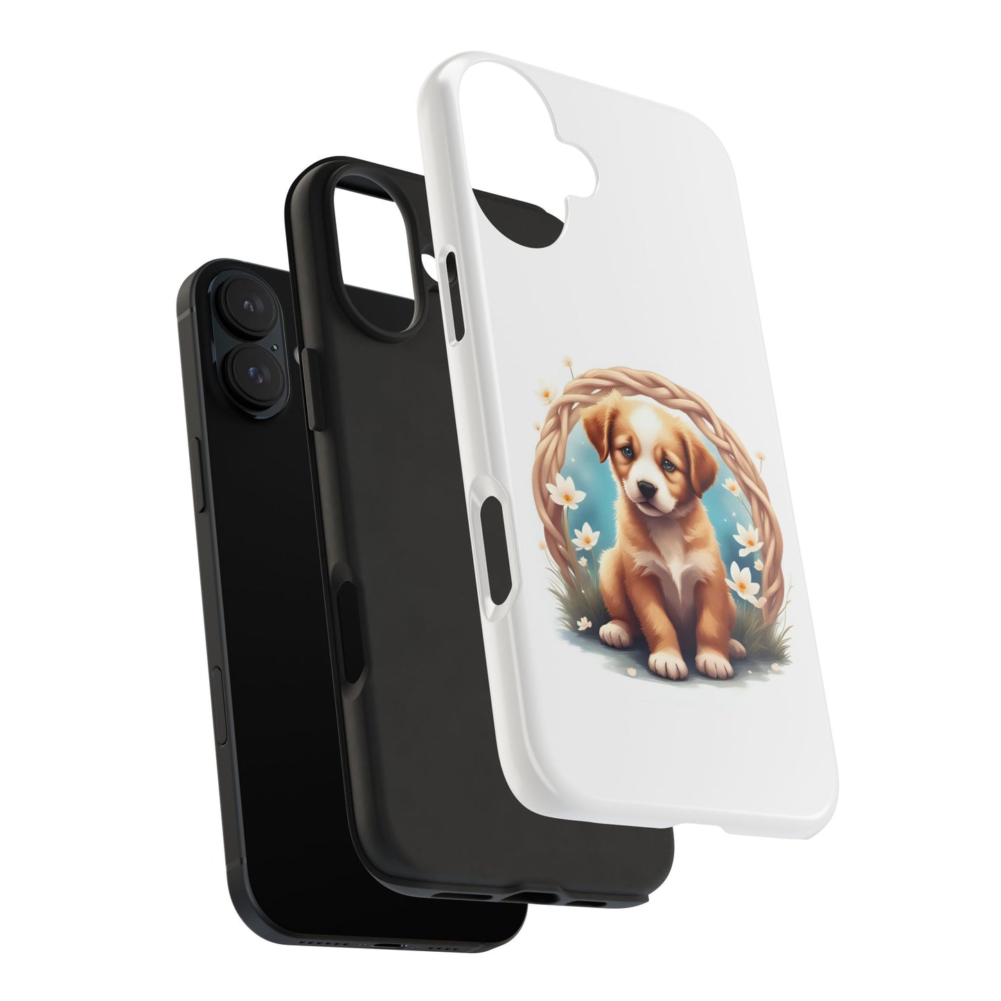 Cute Puppy Phone Case, Tough Case for Dog Lovers, Pet Gift, Protector Case for iPhone, Custom Phone Cover