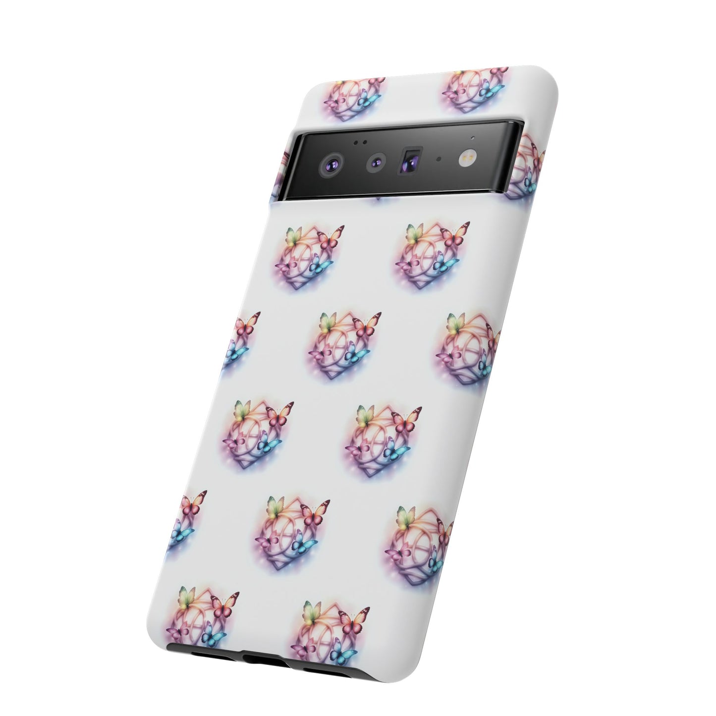Colorful Butterflies Phone Case, Tough Cases, Cute Butterfly Lover Gift, Trendy Phone Cover, Nature Print Case