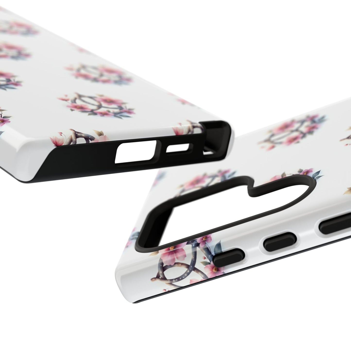 Floral Phone Case, Tough Phone Cover, Cute Protection for Mobile, Gift for Her, Celtic Knot Floral Pattern Case