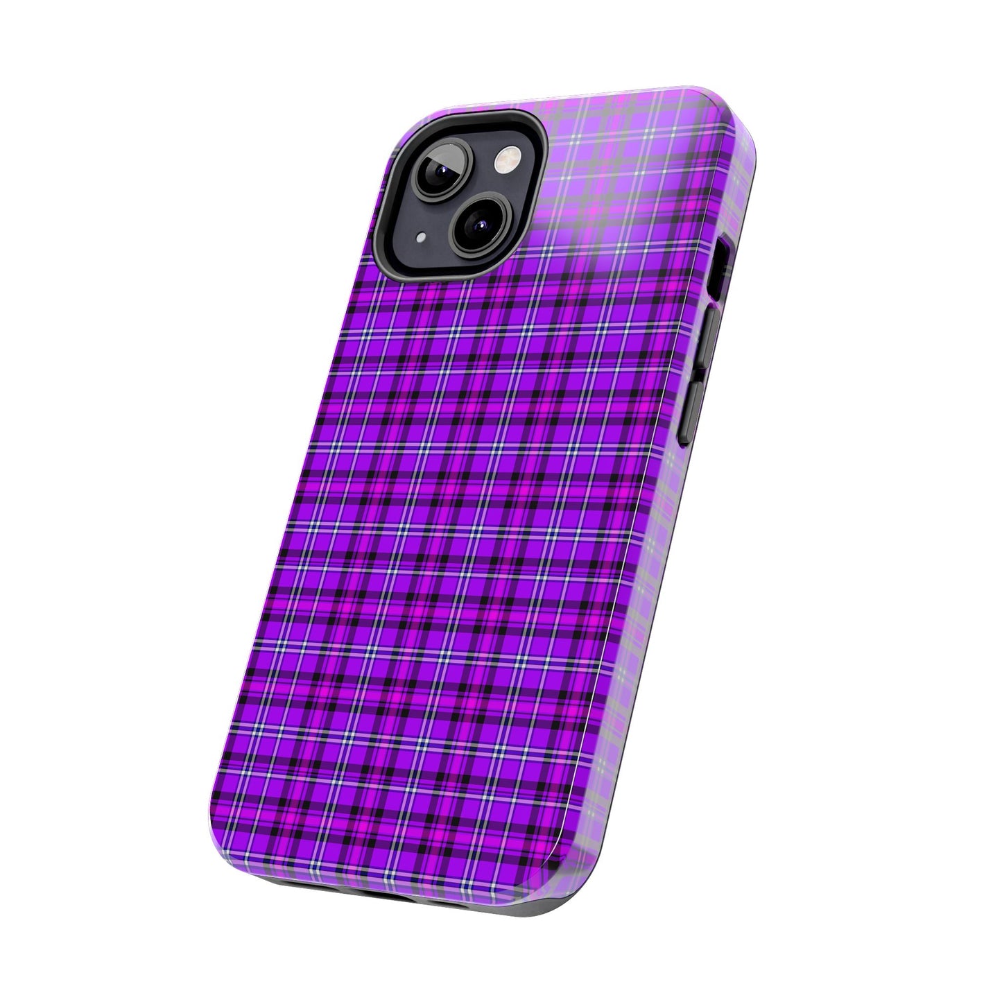 Purple Plaid Stylish Tough Phone Cases, Durable Phone Cover, Protective Case, Trendy Design, Gifts for Her - Celtic Scents