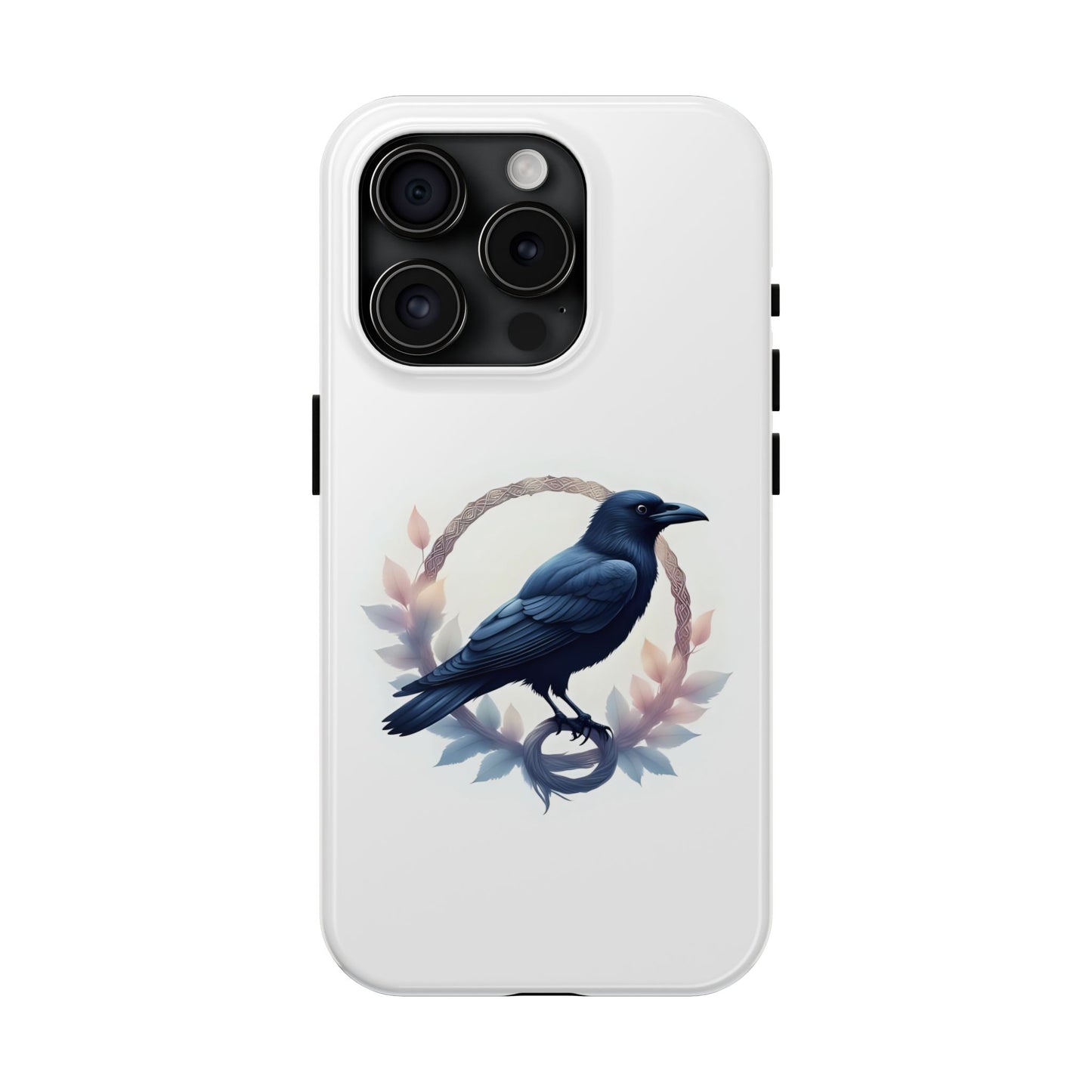 Raven Design Phone Case | Tough Protector Case, Gift for Bird Lovers, Unique Cell Phone Cover, Gothic or Nature Inspired - Celtic Scents