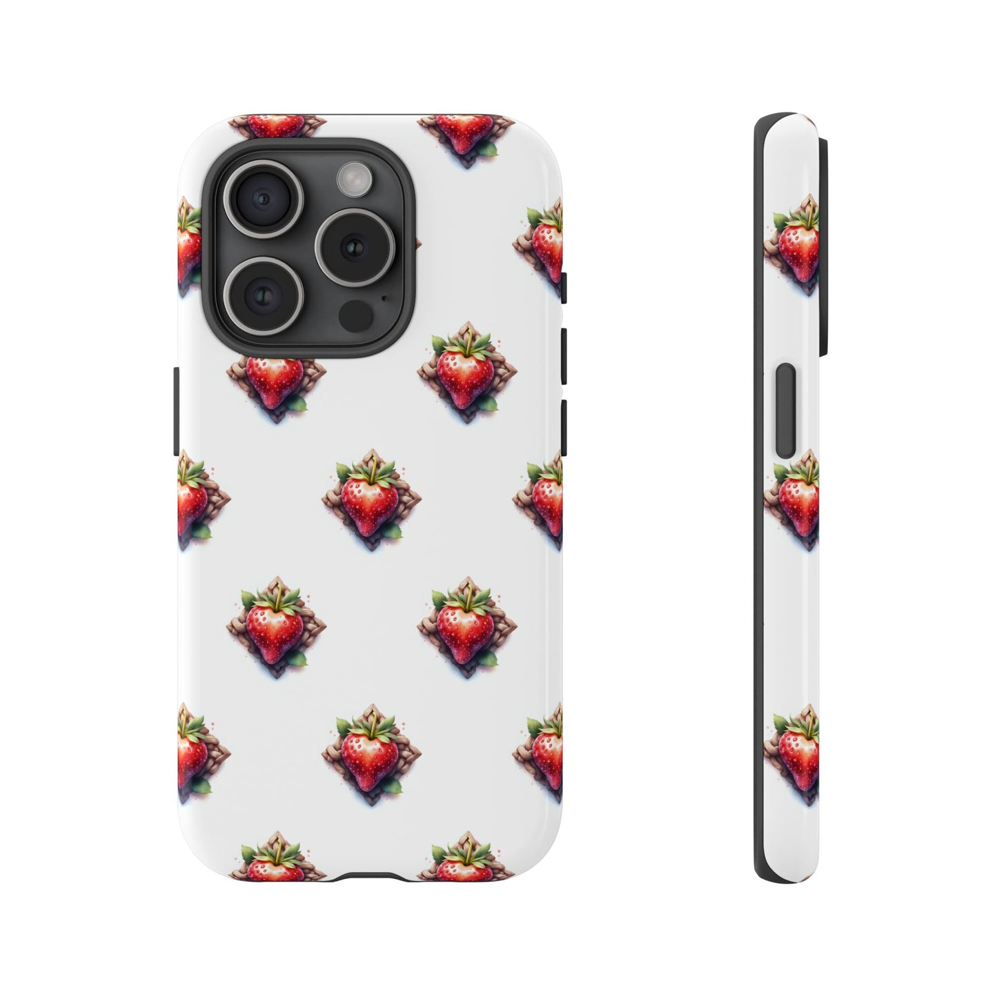 Strawberry Celtic Knot Phone Case, Cute Phone Cover, Gift for Her, Custom Smartphone Case, Funky Accessories, Valentine's Day Gift