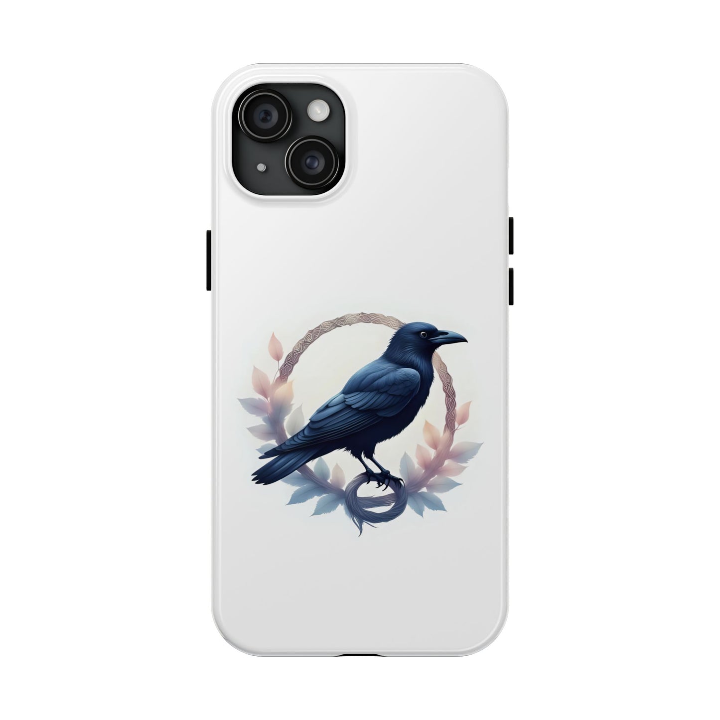 Raven Design Phone Case | Tough Protector Case, Gift for Bird Lovers, Unique Cell Phone Cover, Gothic or Nature Inspired - Celtic Scents