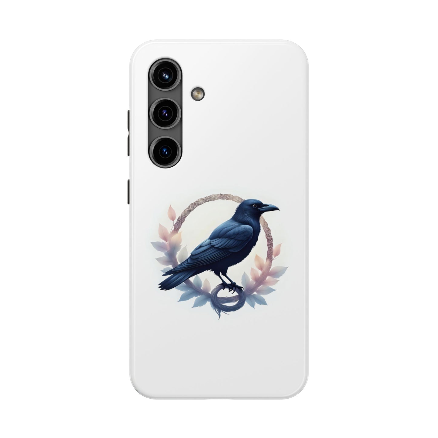 Raven Design Phone Case | Tough Protector Case, Gift for Bird Lovers, Unique Cell Phone Cover, Gothic or Nature Inspired - Celtic Scents