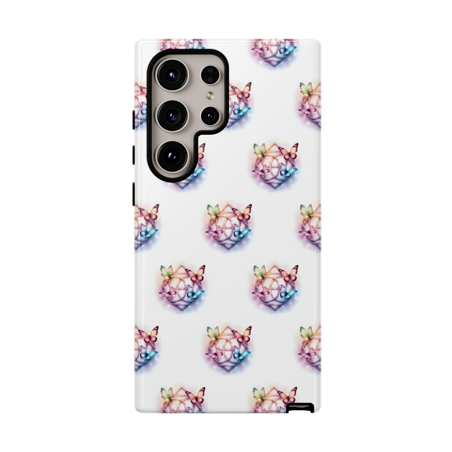 Colorful Butterflies Phone Case, Tough Cases, Cute Butterfly Lover Gift, Trendy Phone Cover, Nature Print Case