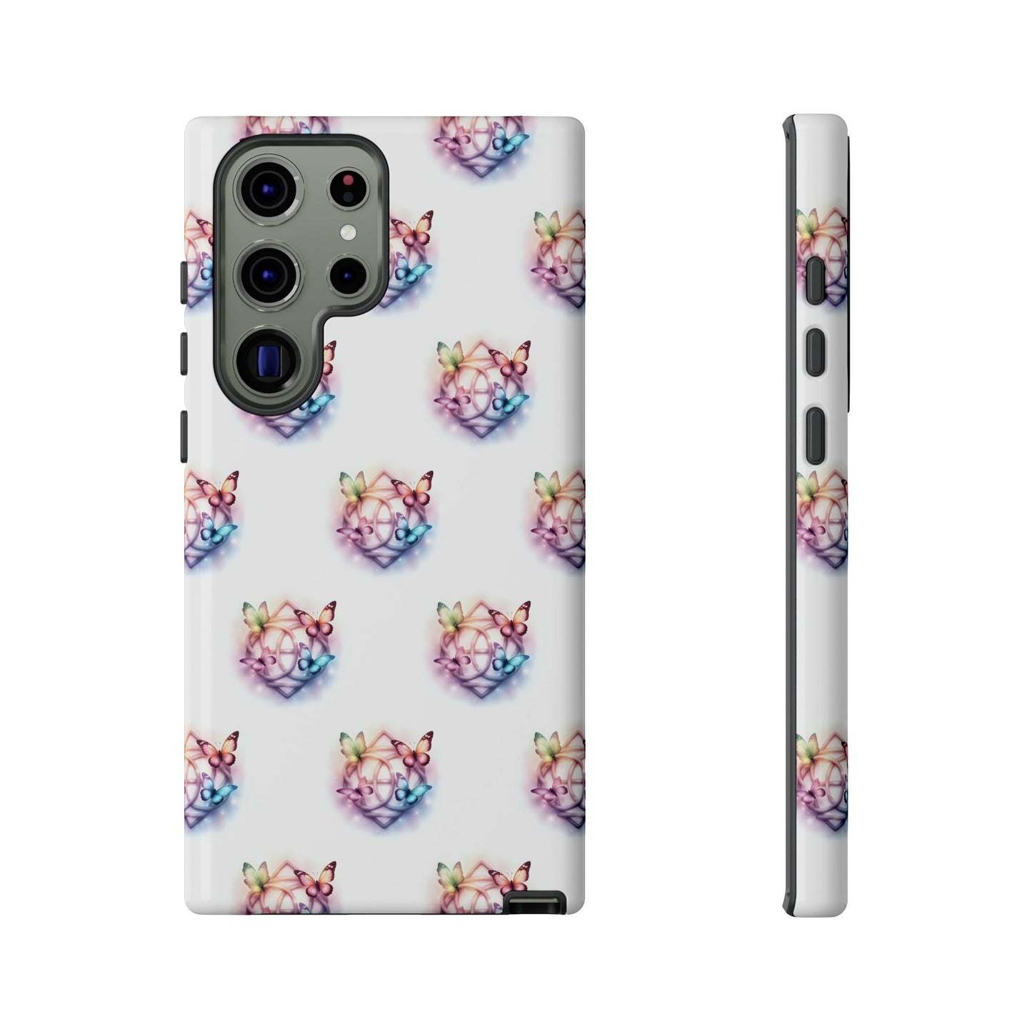 Colorful Butterflies Phone Case, Tough Cases, Cute Butterfly Lover Gift, Trendy Phone Cover, Nature Print Case - Celtic Scents