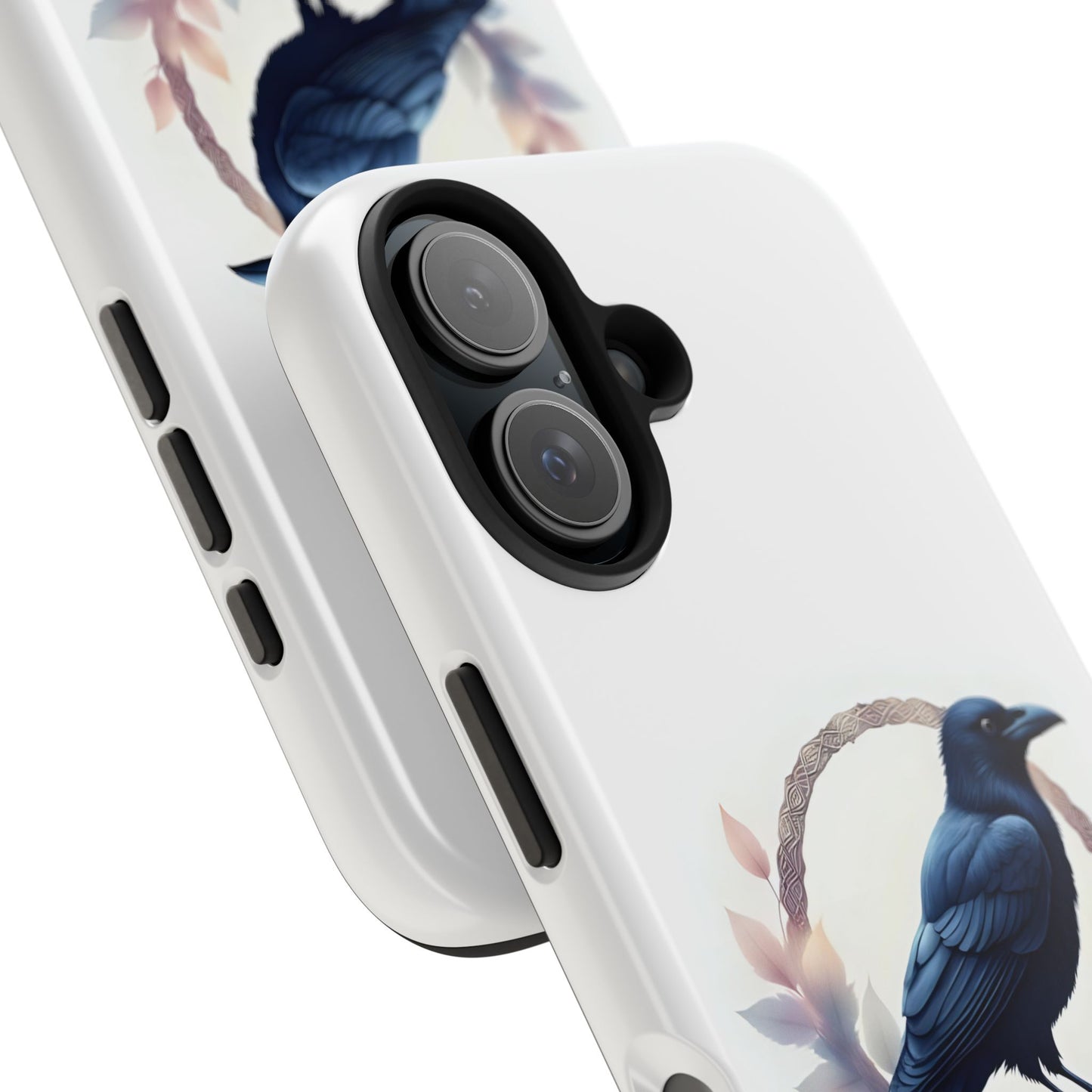 Raven Design Phone Case | Tough Protector Case, Gift for Bird Lovers, Unique Cell Phone Cover, Gothic or Nature Inspired