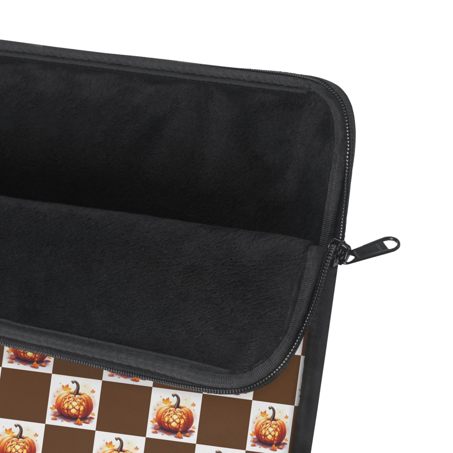 Cozy Fall Laptop Sleeve, Pumpkin Pattern Design, Autumn Tech Case, Gift for Students, Computer Bag, Seasonal Decor - Celtic Scents