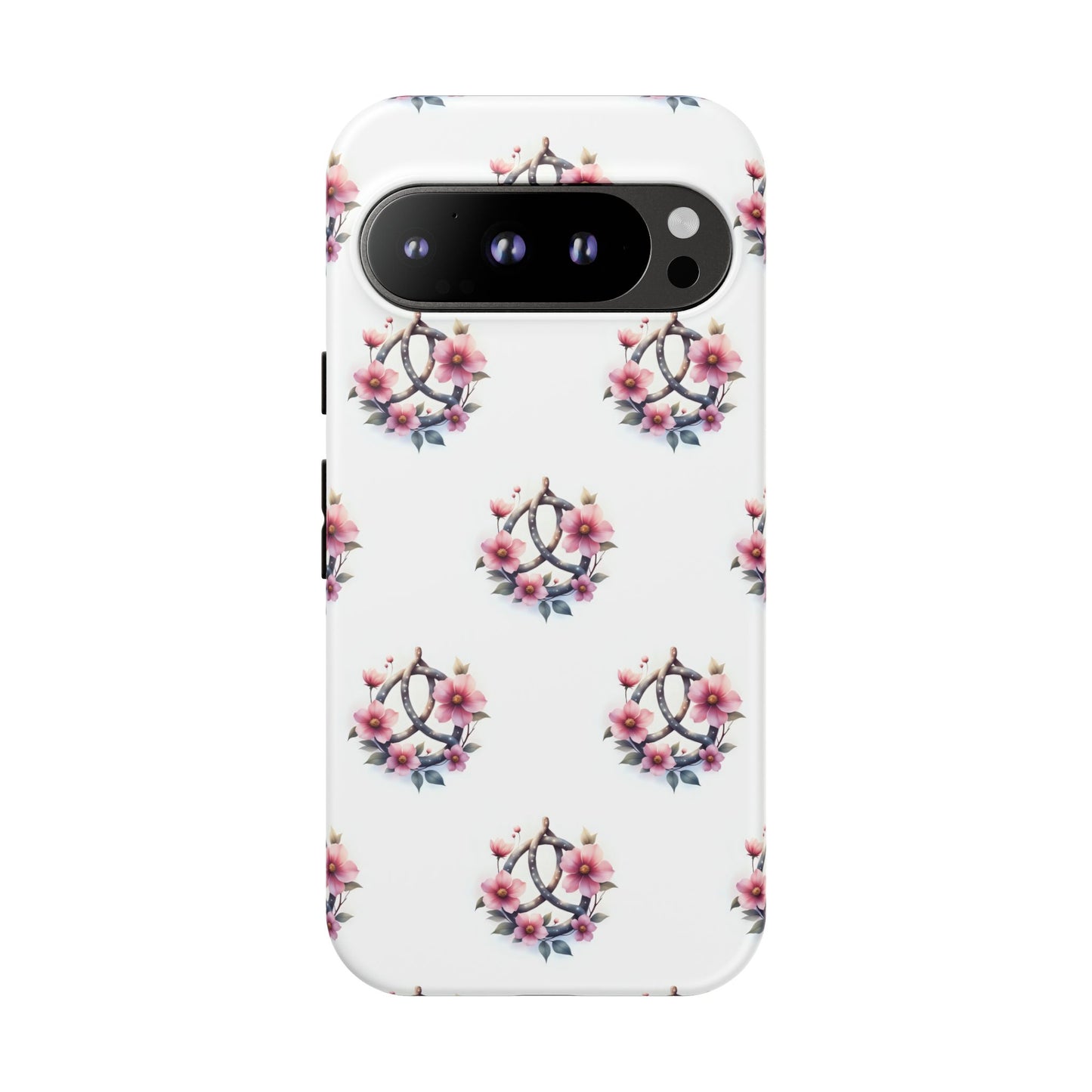 Floral Phone Case, Tough Phone Cover, Cute Protection for Mobile, Gift for Her, Celtic Knot Floral Pattern Case