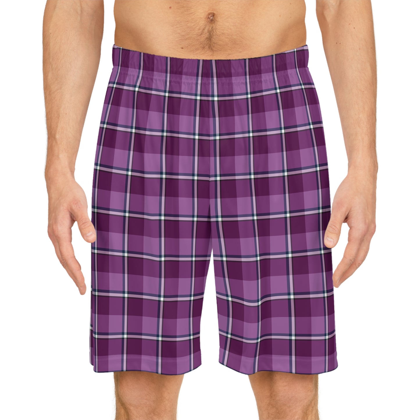 Plaid Basketball Shorts, Sportswear, Workout Gear, Summer Apparel, Casual Outfits, Trendy Athletic Shorts - Celtic Scents