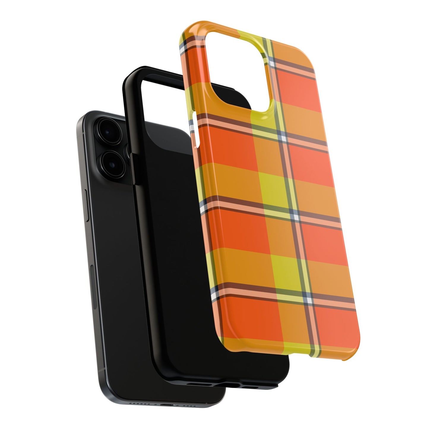 Vibrant Autumn Plaid Phone Case | Tough Phone Protector, Colorful Tech Accessory, Stylish Gift for Him/Her, Fun Birthday Present, Trendy - Celtic Scents