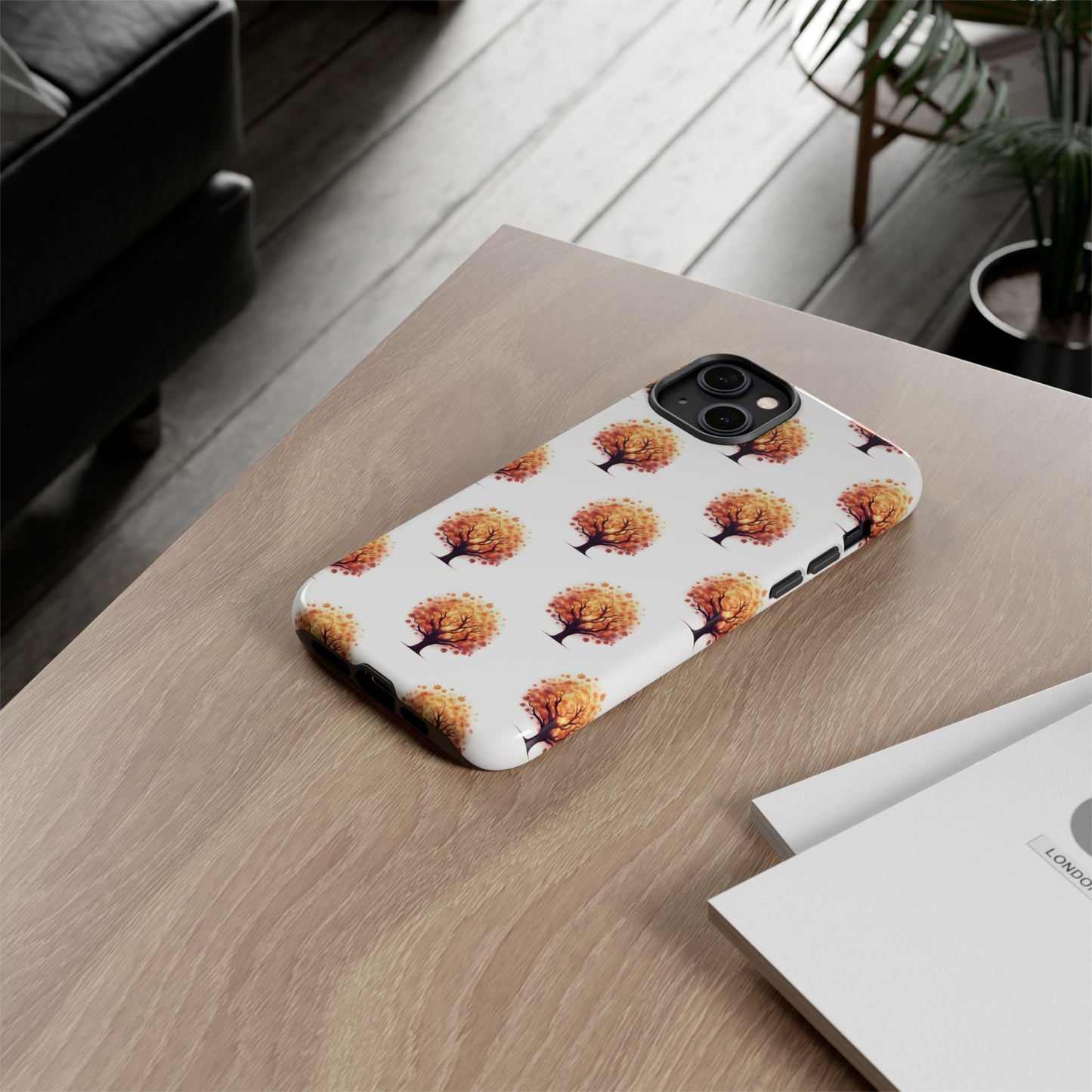 Autumn Tree Phone Case, Fall Phone Cover, Nature Inspired Case, Gift for Outdoorsy Friends, Seasonal Accessories, Eco-Friendly Phone Case