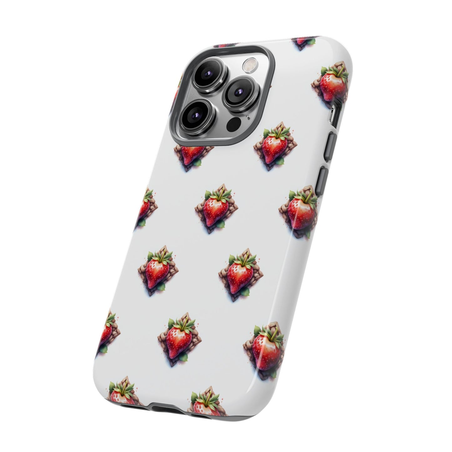 Strawberry Celtic Knot Phone Case, Cute Phone Cover, Gift for Her, Custom Smartphone Case, Funky Accessories, Valentine's Day Gift