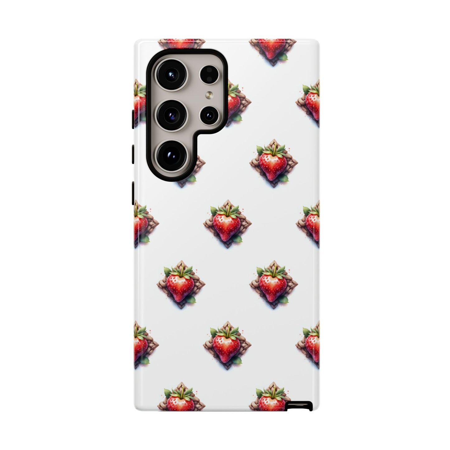 Strawberry Celtic Knot Phone Case, Cute Phone Cover, Gift for Her, Custom Smartphone Case, Funky Accessories, Valentine's Day Gift