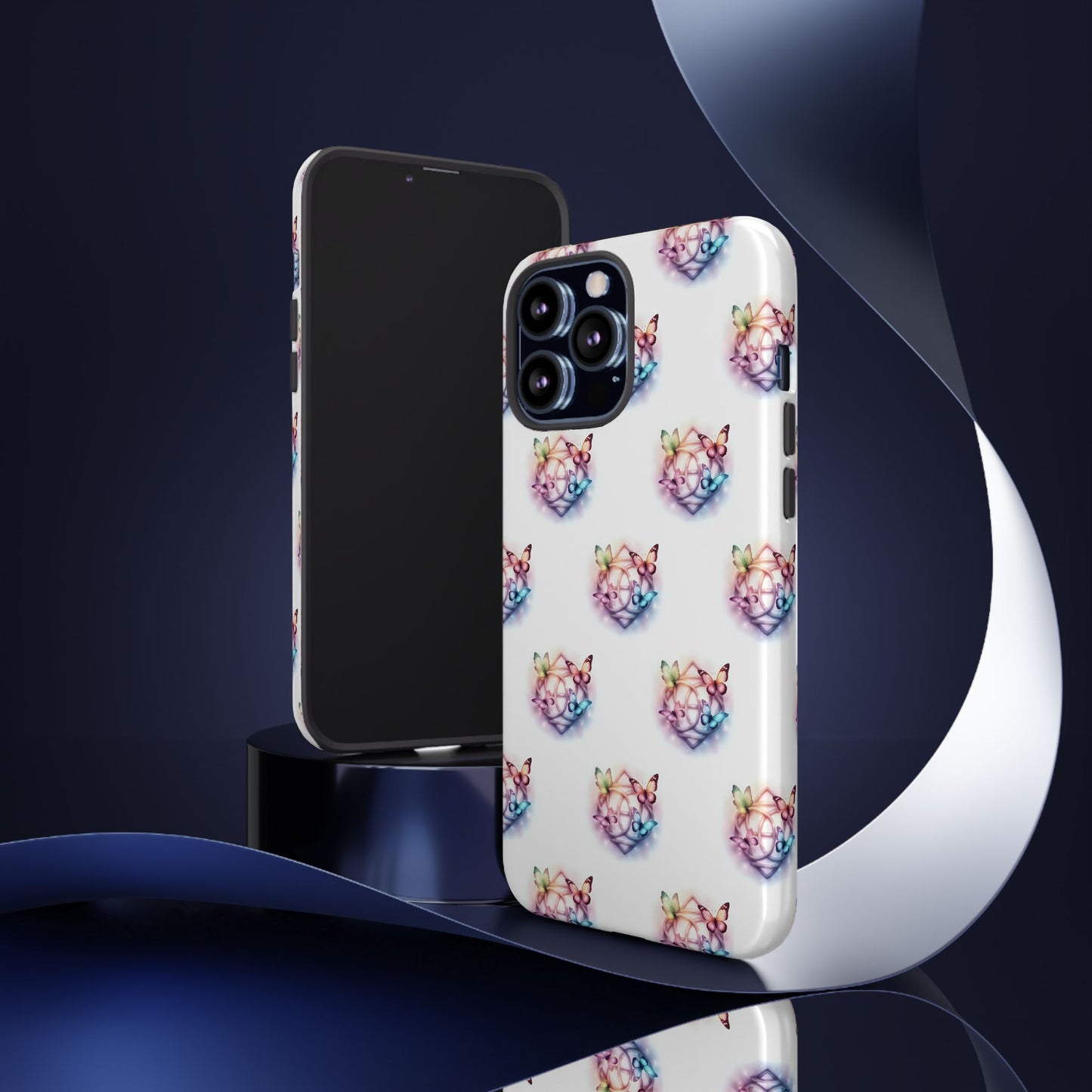 Colorful Butterflies Phone Case, Tough Cases, Cute Butterfly Lover Gift, Trendy Phone Cover, Nature Print Case