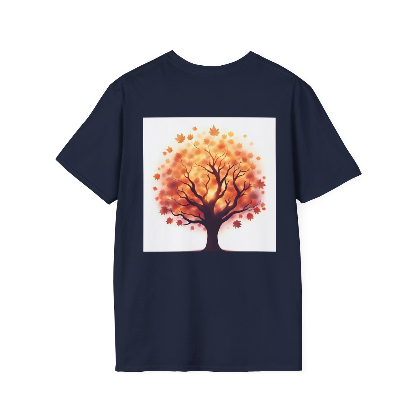 Autumn Tree Graphic T-Shirt, Fall Tee for Nature Lovers, Unisex Softstyle T-Shirt, Gift for Thanksgiving, Cozy Casual Wear - Celtic Scents