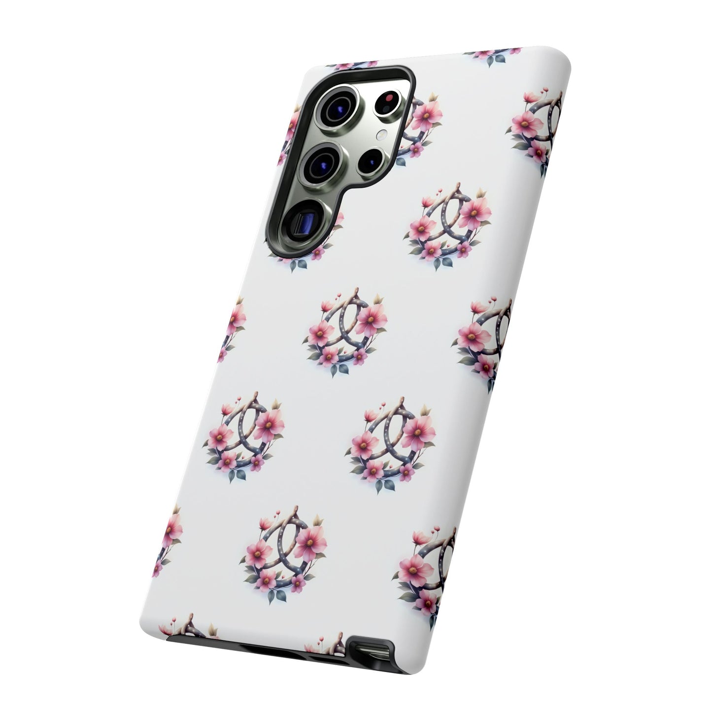 Floral Phone Case, Tough Phone Cover, Cute Protection for Mobile, Gift for Her, Celtic Knot Floral Pattern Case