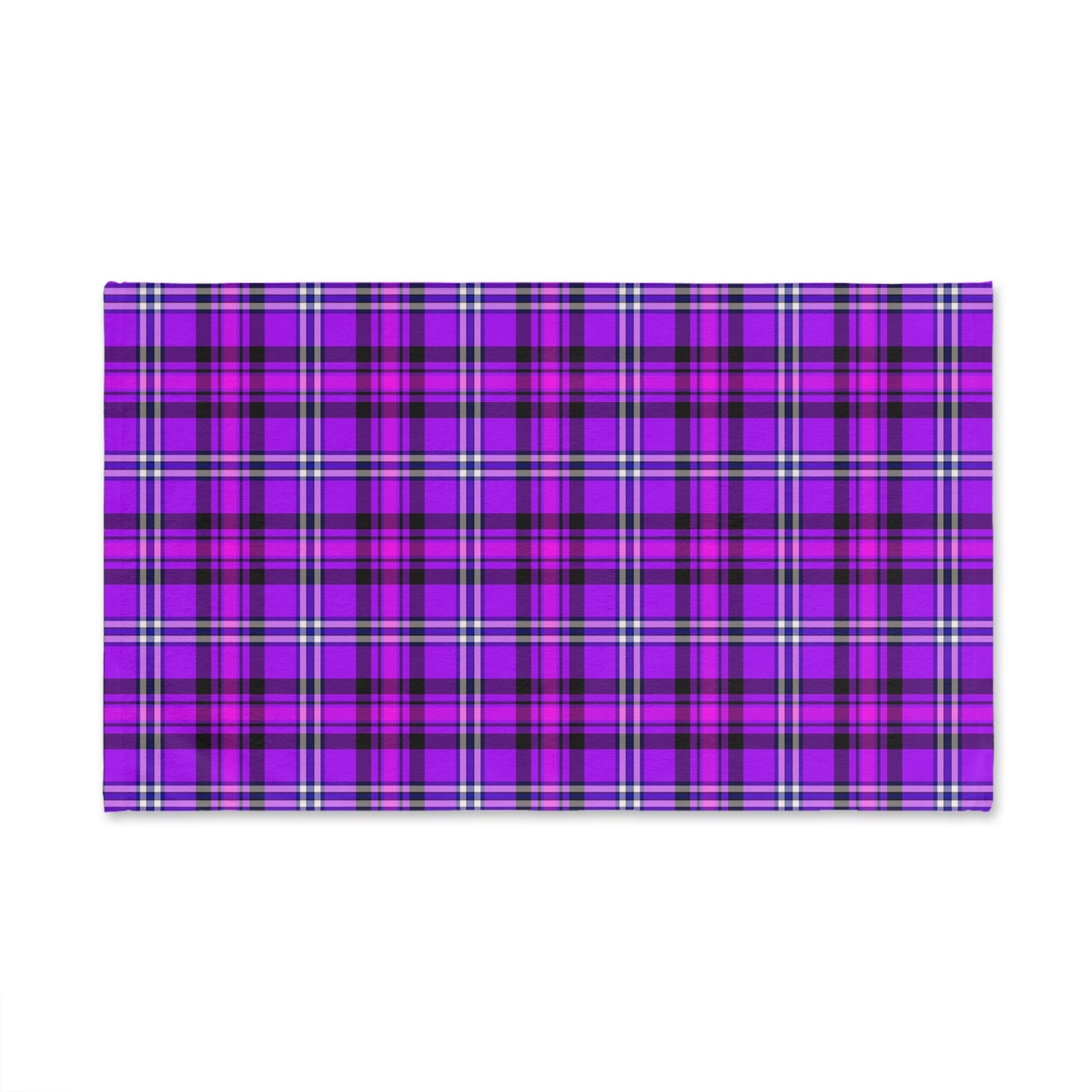 Purple Plaid Hand Towel, Vibrant Towel for Kitchen, Bathroom Decor, Perfect Gift - Celtic Scents