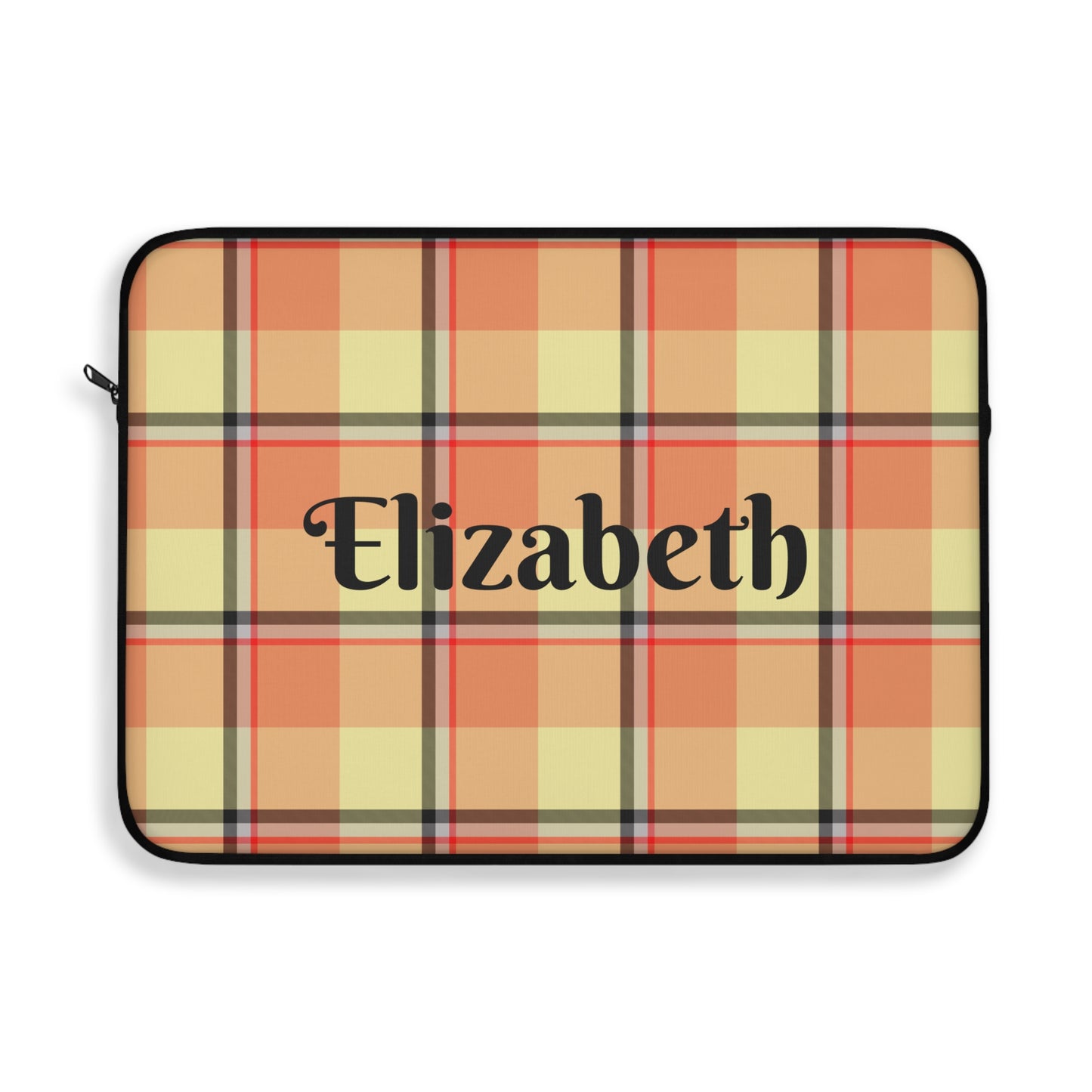 Personalized Laptop Sleeve, Custom Plaid Case, Tech Accessories, Stylish Computer Bag - Celtic Scents