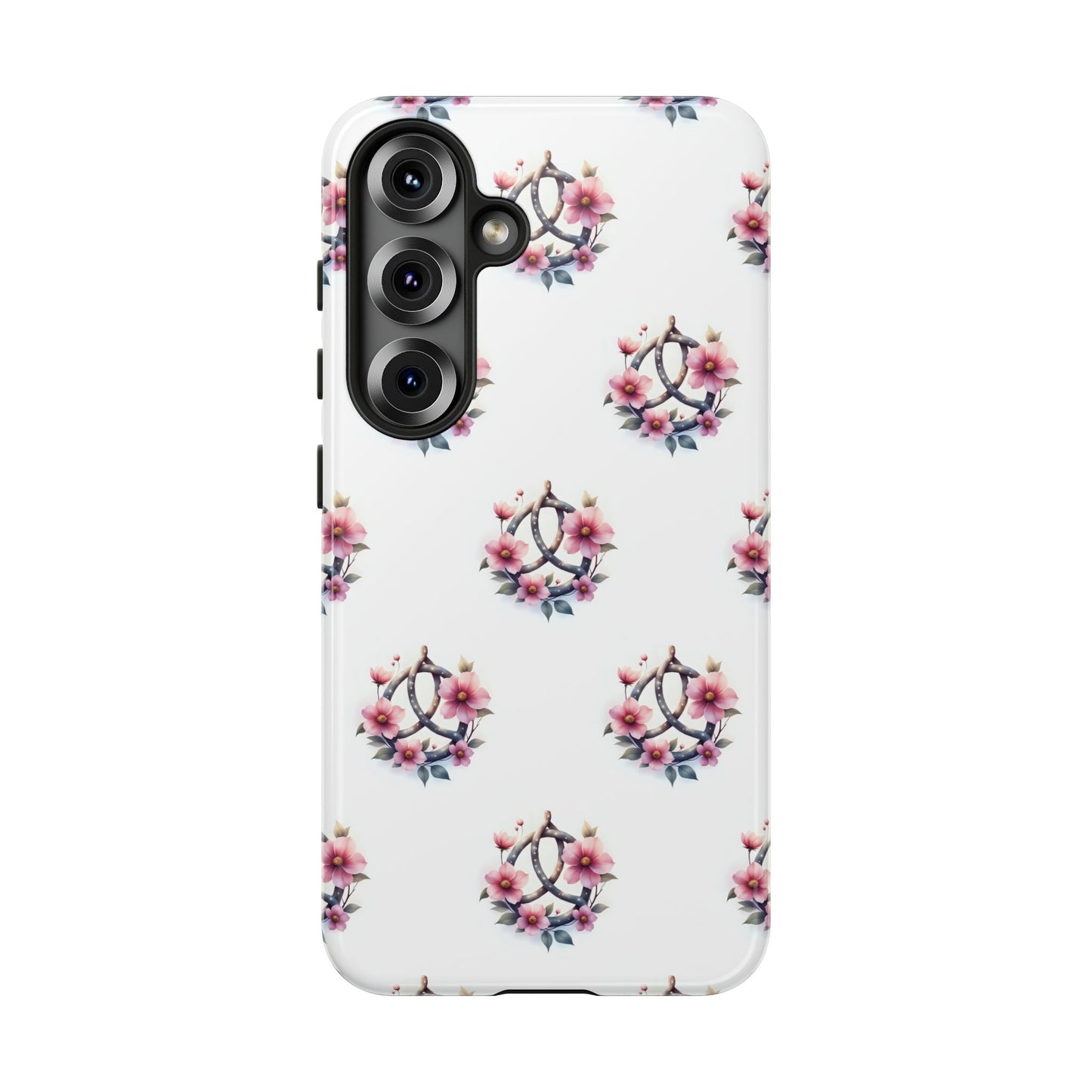 Floral Phone Case, Tough Phone Cover, Cute Protection for Mobile, Gift for Her, Celtic Knot Floral Pattern Case