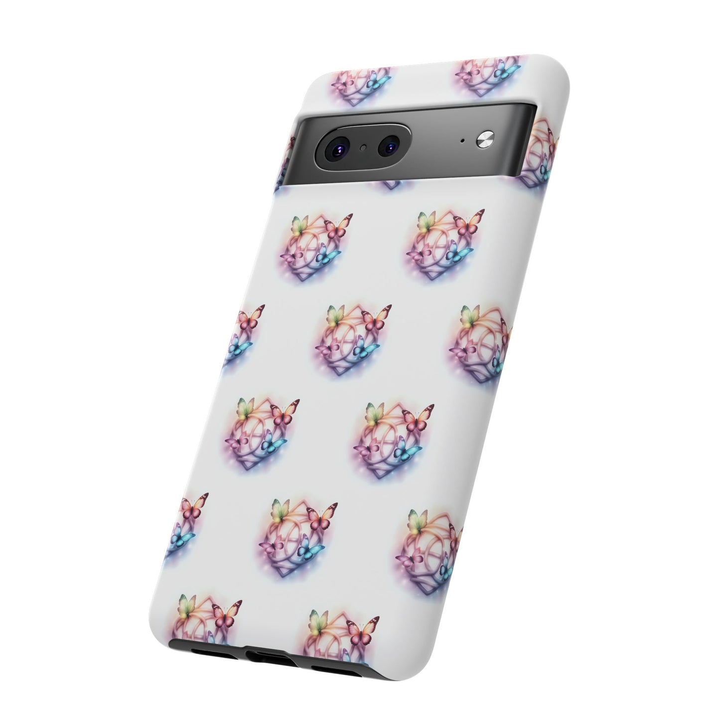 Colorful Butterflies Phone Case, Tough Cases, Cute Butterfly Lover Gift, Trendy Phone Cover, Nature Print Case