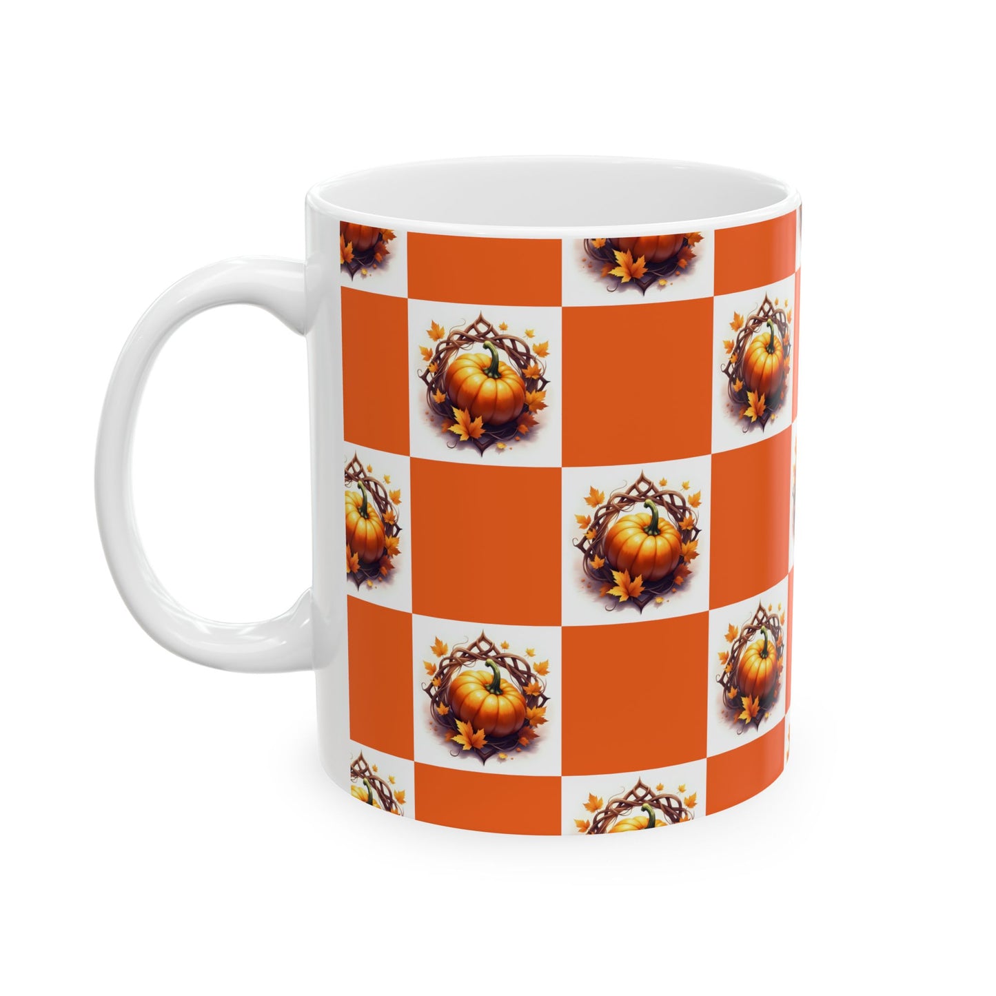 Autumn Pumpkin Ceramic Mug | Fall Coffee Cup | Thanksgiving Gift | Cozy Home Decor | Pumpkin Spice Lover's Mug | Seasonal Mug - Celtic Scents