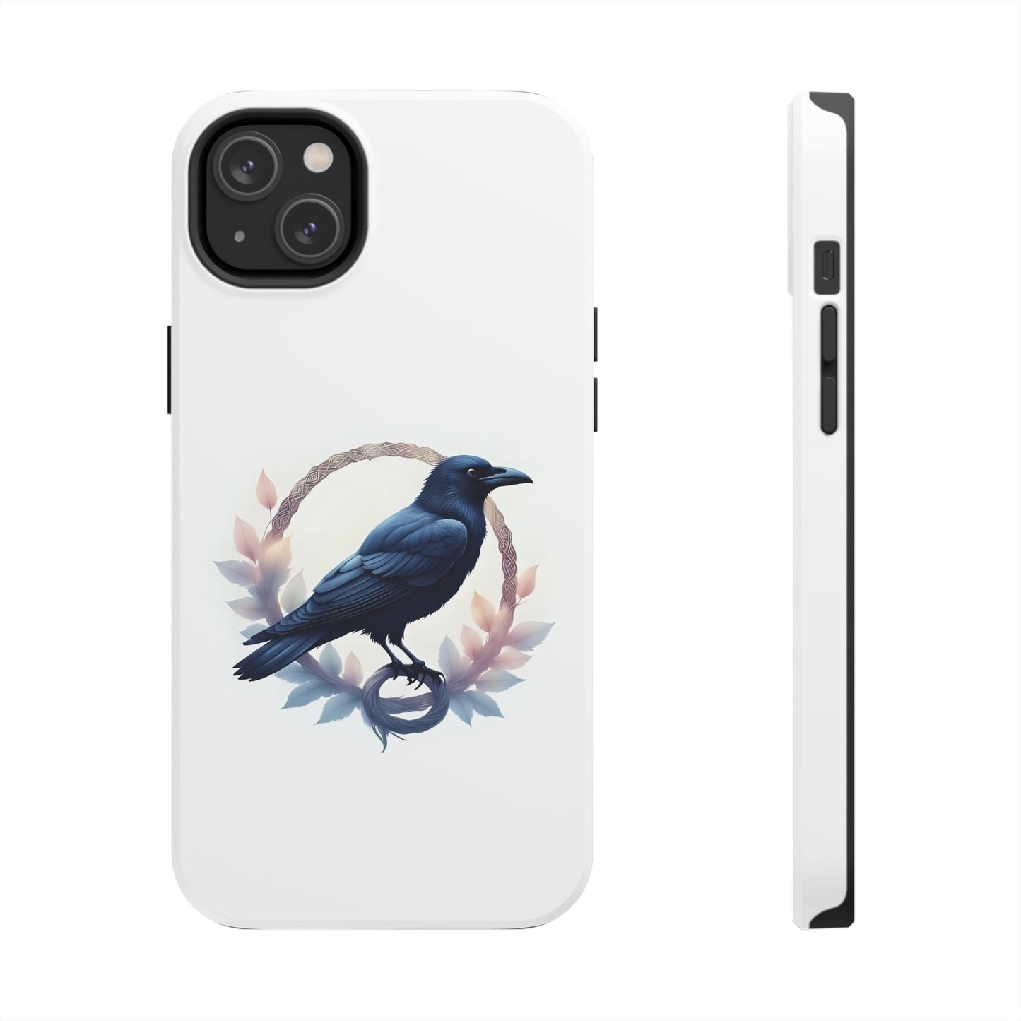 Raven Design Phone Case | Tough Protector Case, Gift for Bird Lovers, Unique Cell Phone Cover, Gothic or Nature Inspired - Celtic Scents