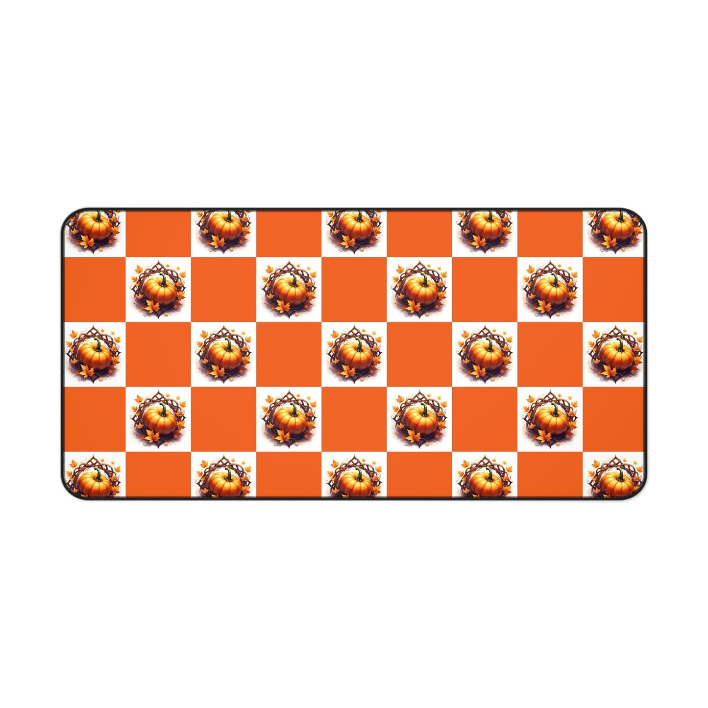Vibrant Desk Mat with Pumpkin Design, Office Decor, Mousepad, Gift for Coworkers, Desk Accessories, Home Office - Celtic Scents