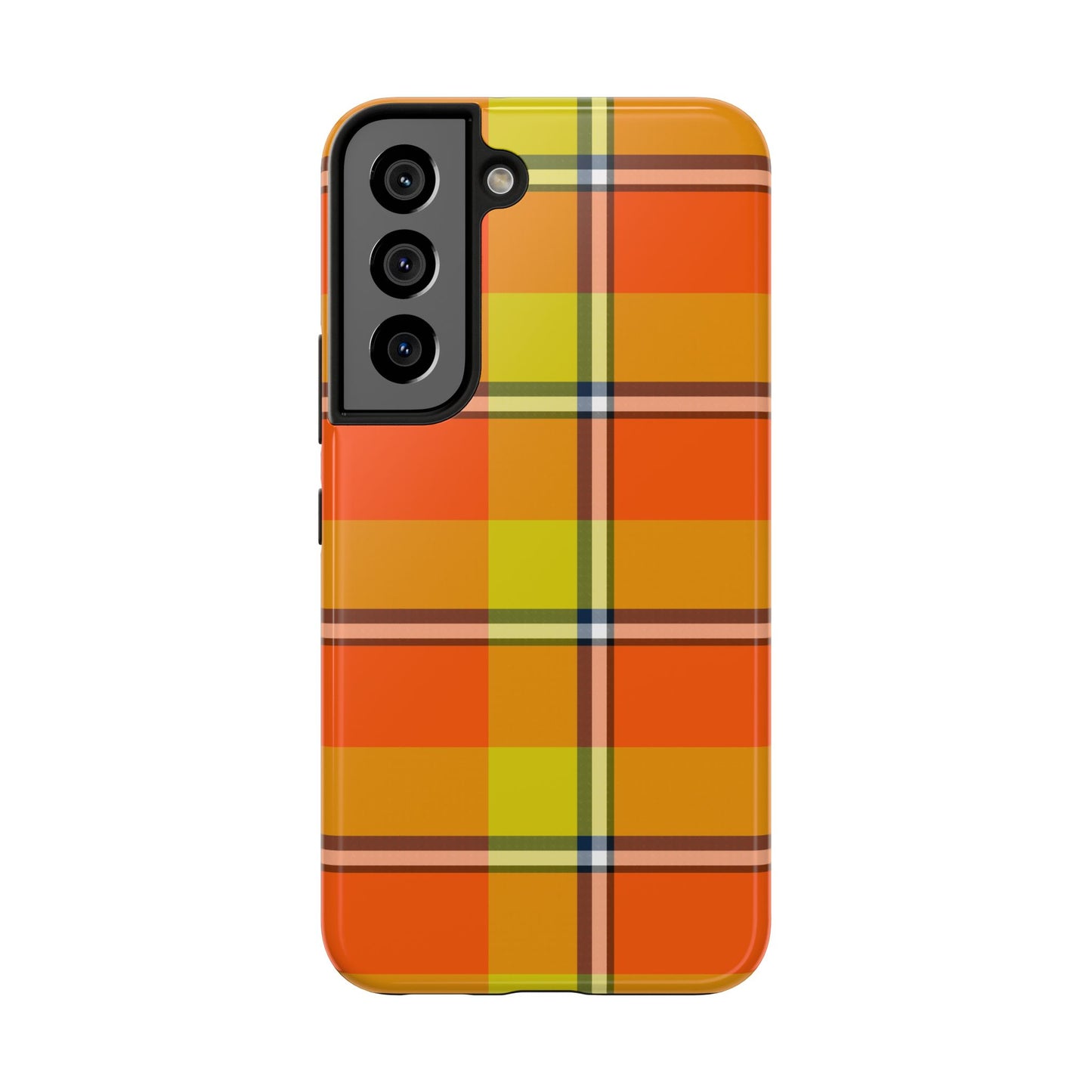 Vibrant Autumn Plaid Phone Case | Tough Phone Protector, Colorful Tech Accessory, Stylish Gift for Him/Her, Fun Birthday Present, Trendy - Celtic Scents