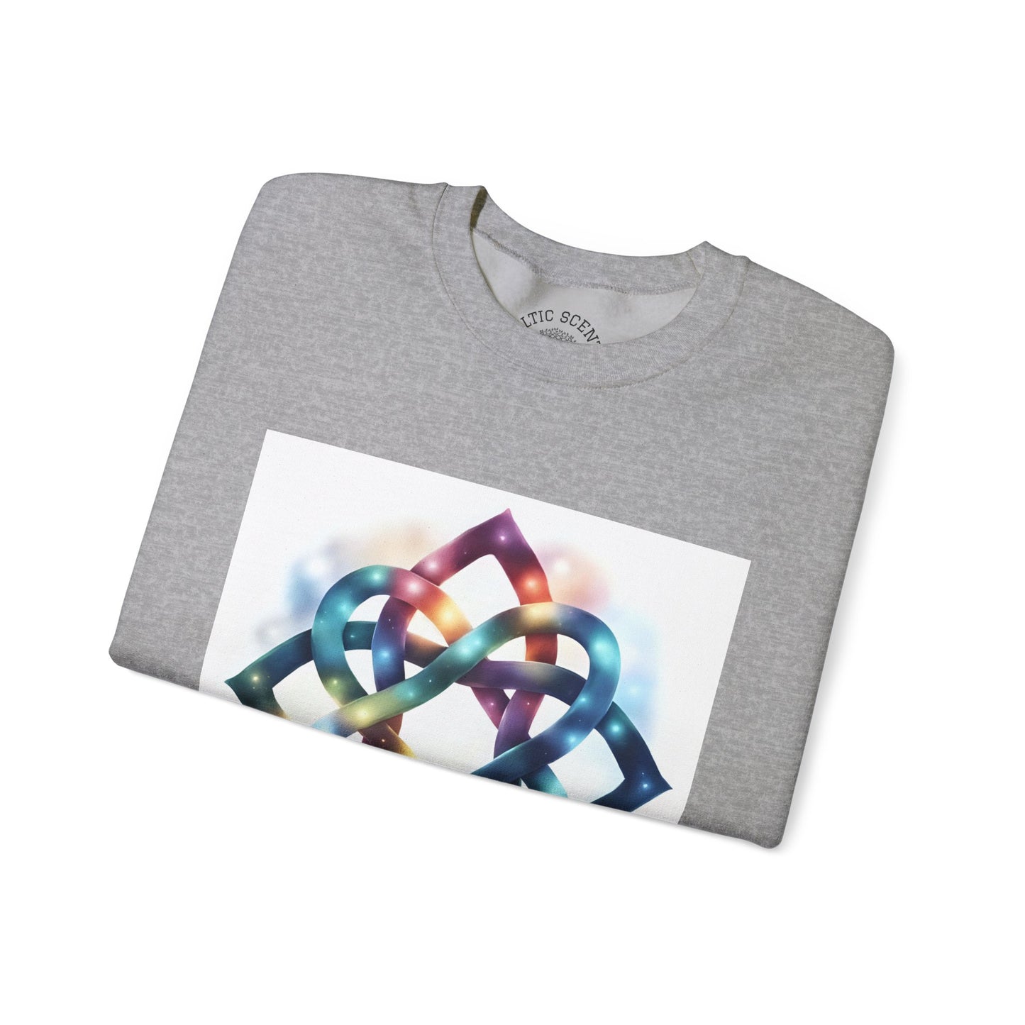 Colorful Infinity Knot Crewneck Sweatshirt | Cozy Unisex Sweatshirt for Every Occasion, Gift for Him, Her, Holidays, Casual Wear - Celtic Scents