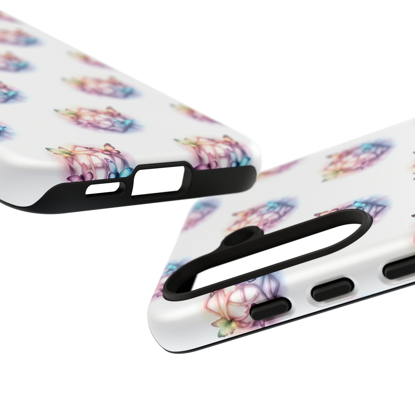 Colorful Butterflies Phone Case, Tough Cases, Cute Butterfly Lover Gift, Trendy Phone Cover, Nature Print Case