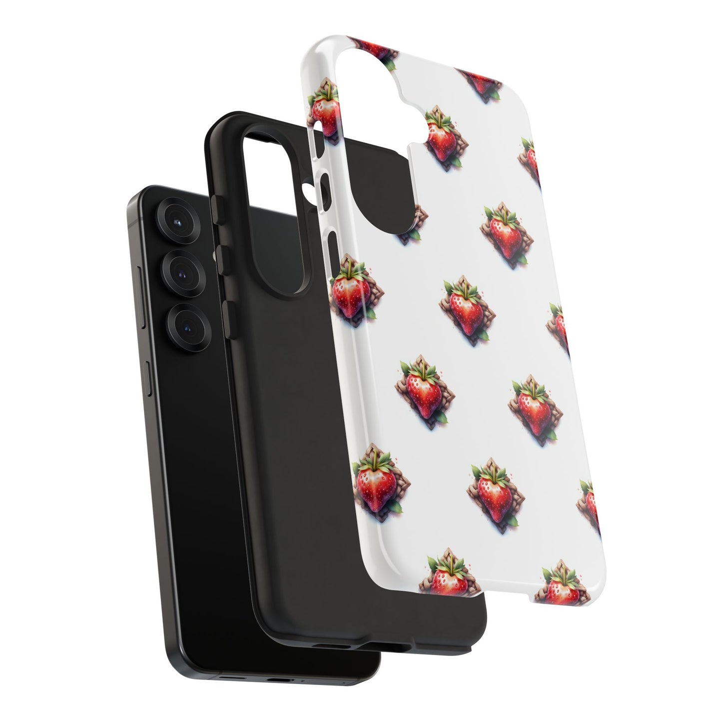 Strawberry Celtic Knot Phone Case, Cute Phone Cover, Gift for Her, Custom Smartphone Case, Funky Accessories, Valentine's Day Gift