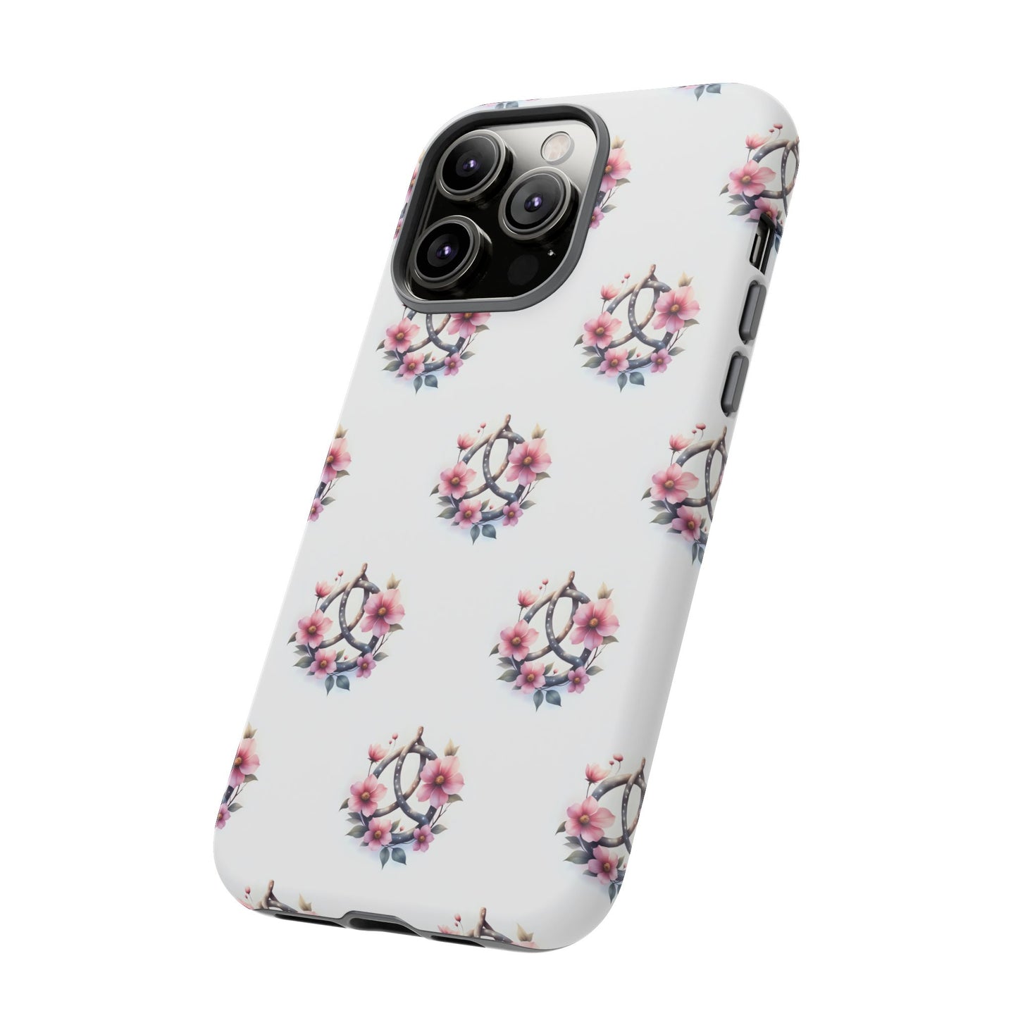 Floral Phone Case, Tough Phone Cover, Cute Protection for Mobile, Gift for Her, Celtic Knot Floral Pattern Case