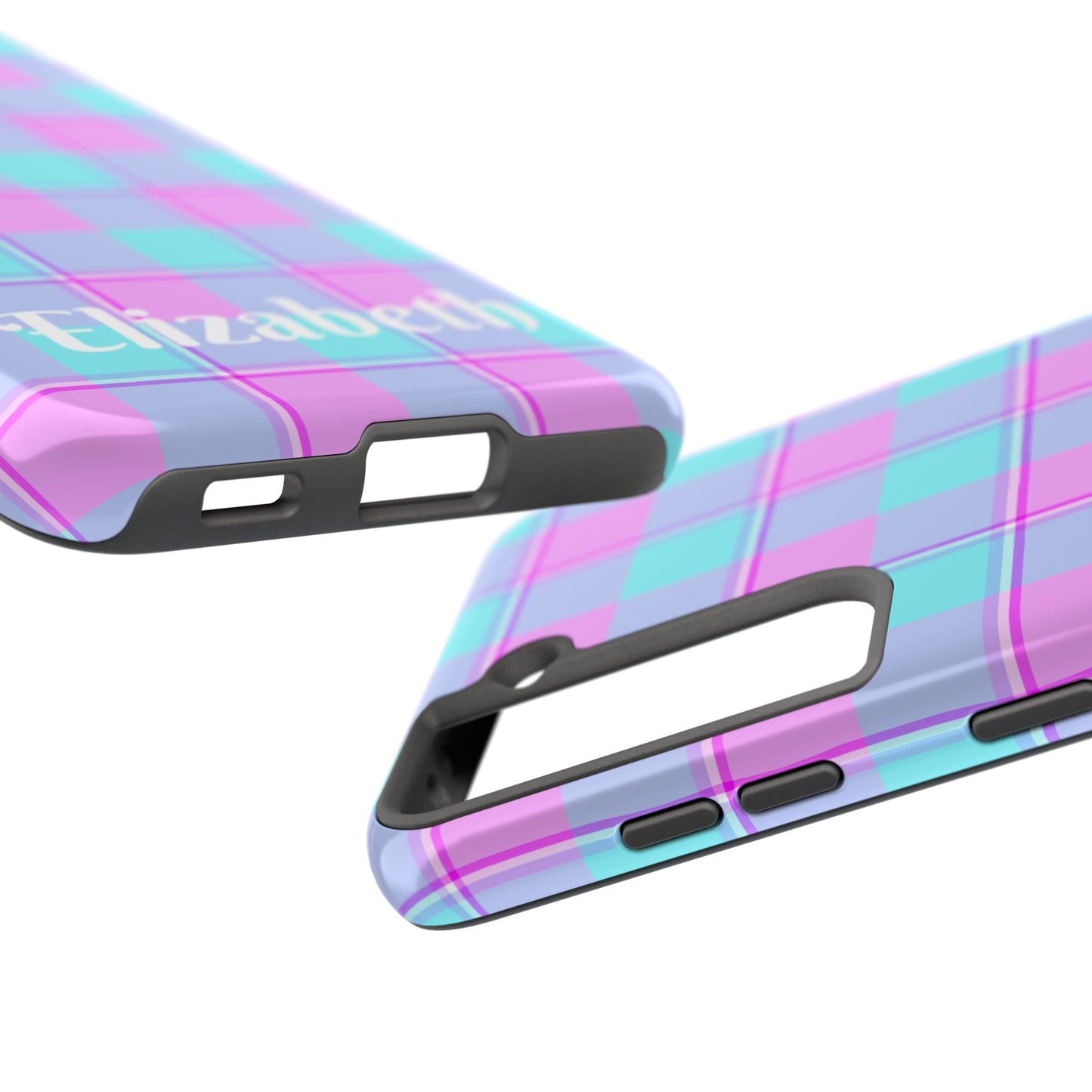 Personalized Plaid Phone Cases for Trendy Protection, Customizable Phone Covers, Durable Cases