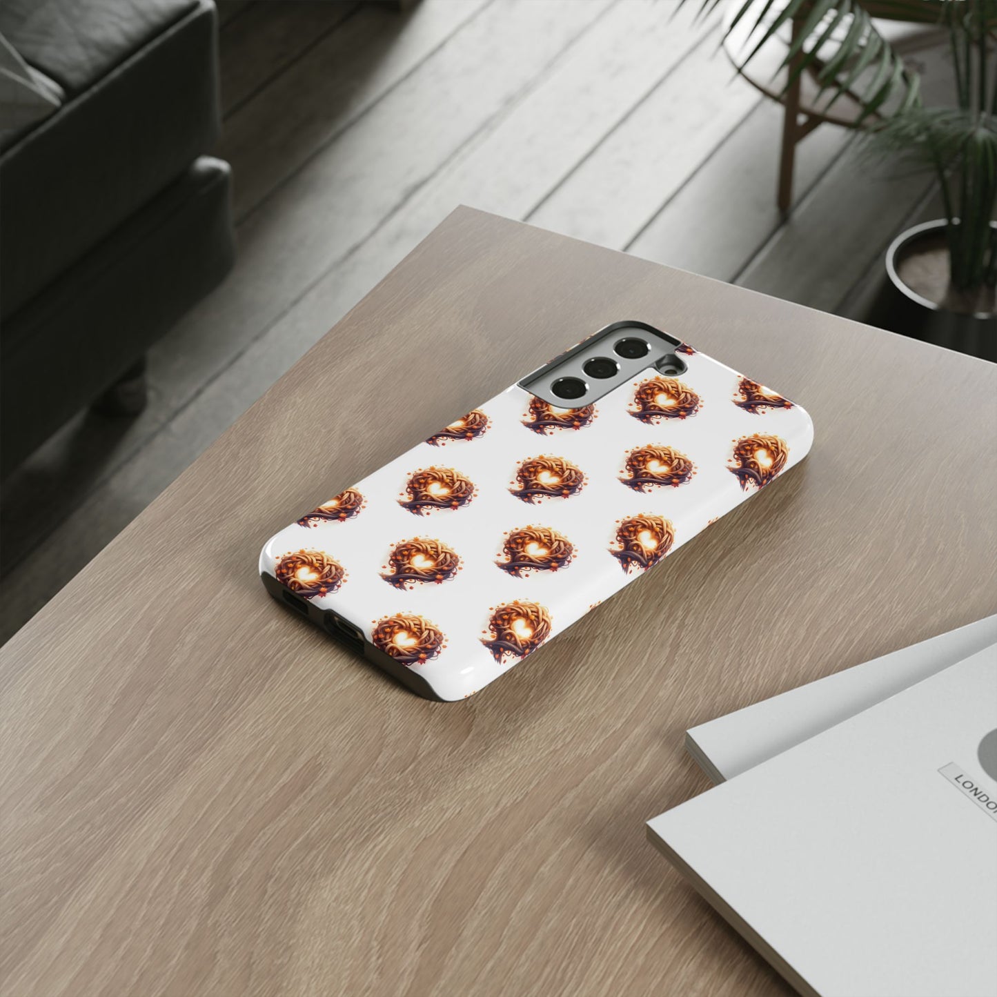 Stylish Phone Case, Tough Cases with Unique Design, Durable Smartphone Cover, Gift for Tech Lovers, Trendy Phone Accessory, Autumn Design