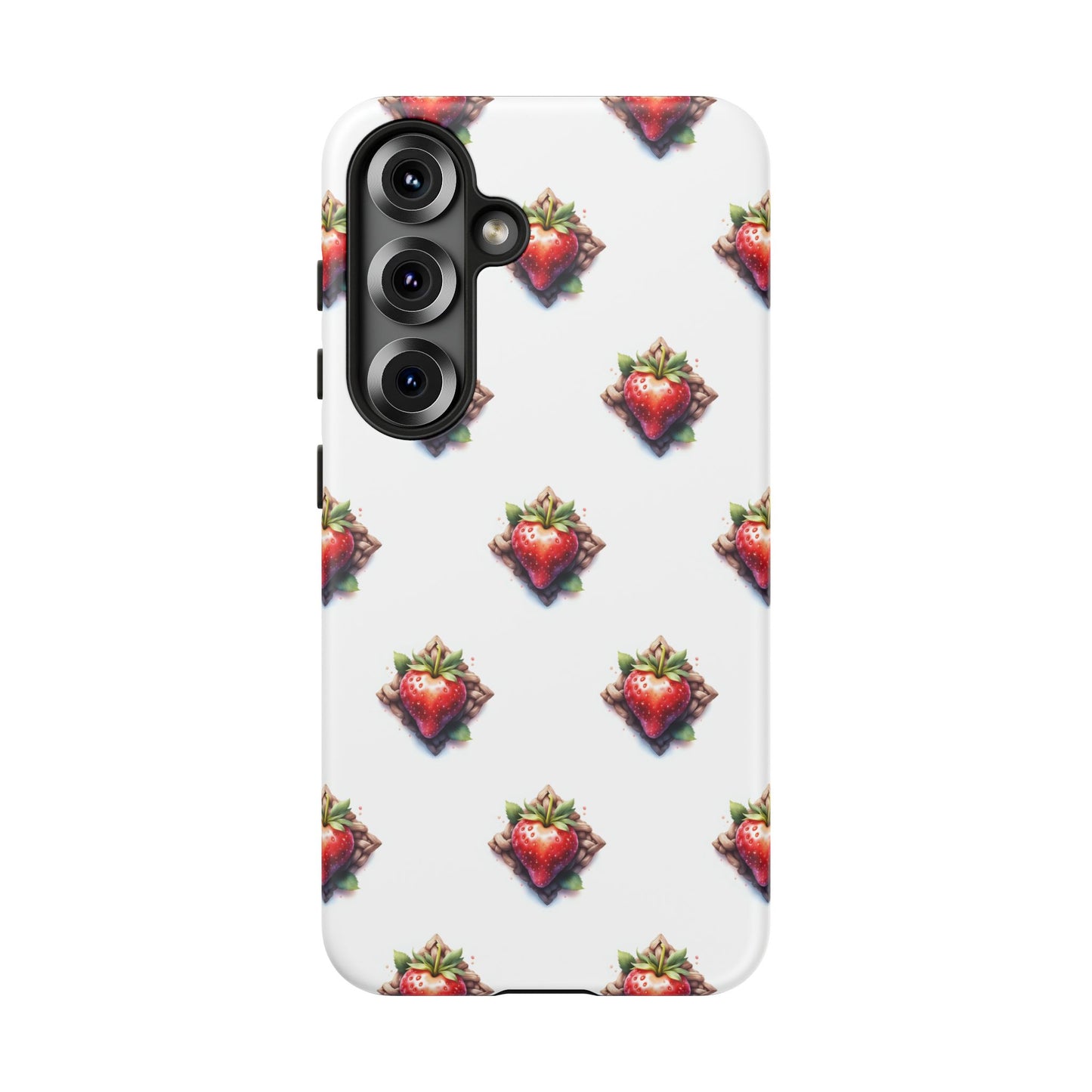 Strawberry Celtic Knot Phone Case, Cute Phone Cover, Gift for Her, Custom Smartphone Case, Funky Accessories, Valentine's Day Gift