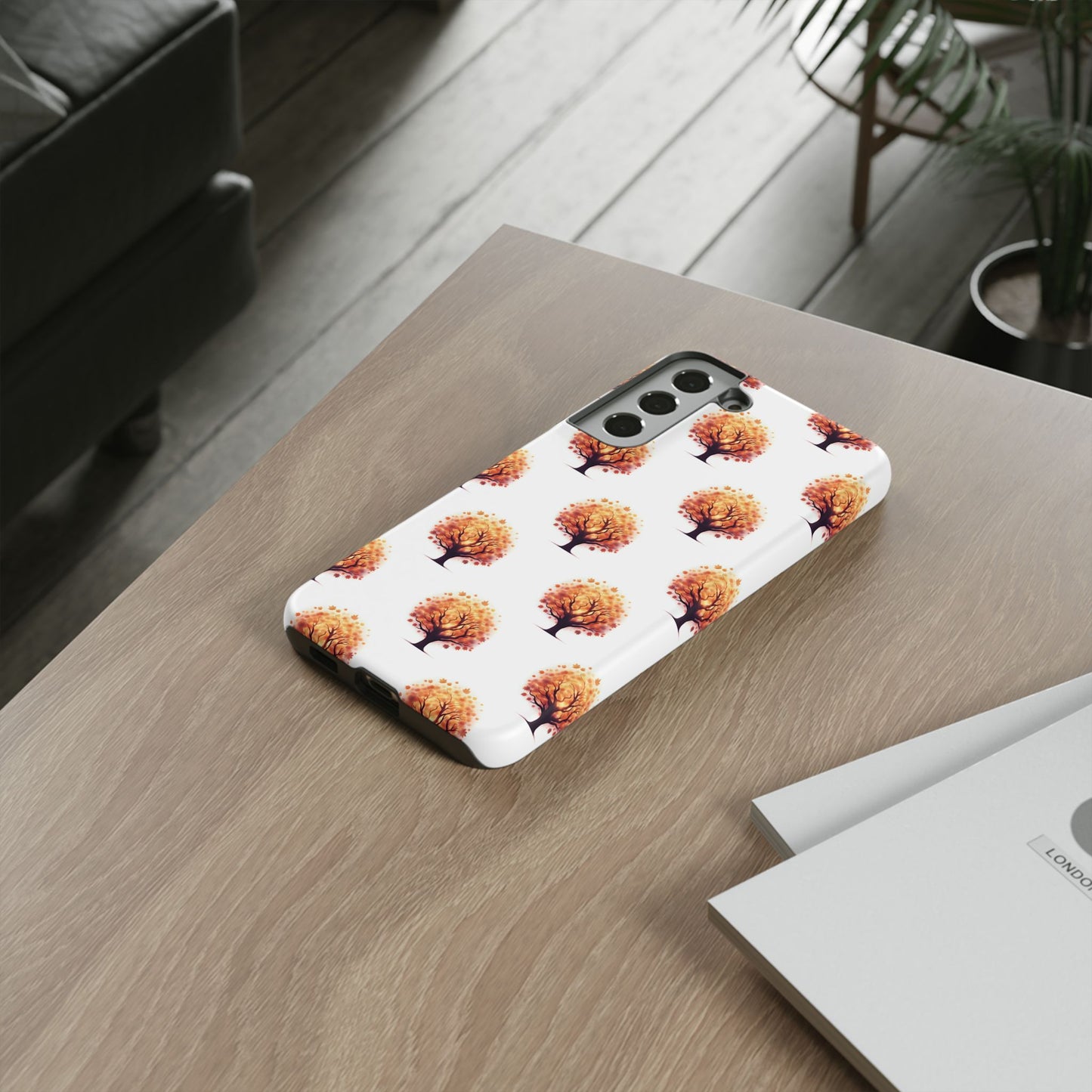 Autumn Tree Phone Case, Fall Phone Cover, Nature Inspired Case, Gift for Outdoorsy Friends, Seasonal Accessories, Eco-Friendly Phone Case