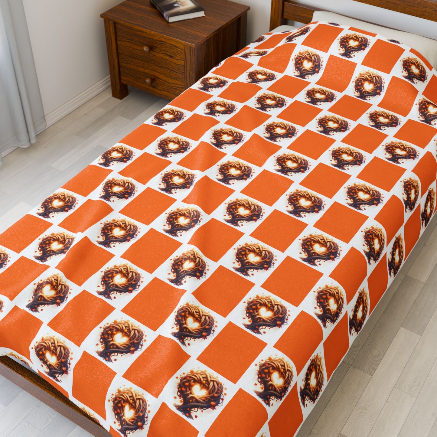 Autumn Tree Pattern Velveteen Plush Blanket, Cozy Home Decor, Gift for Nature Lovers, Bed Throw, Soft Warm Blanket for Kids - Celtic Scents