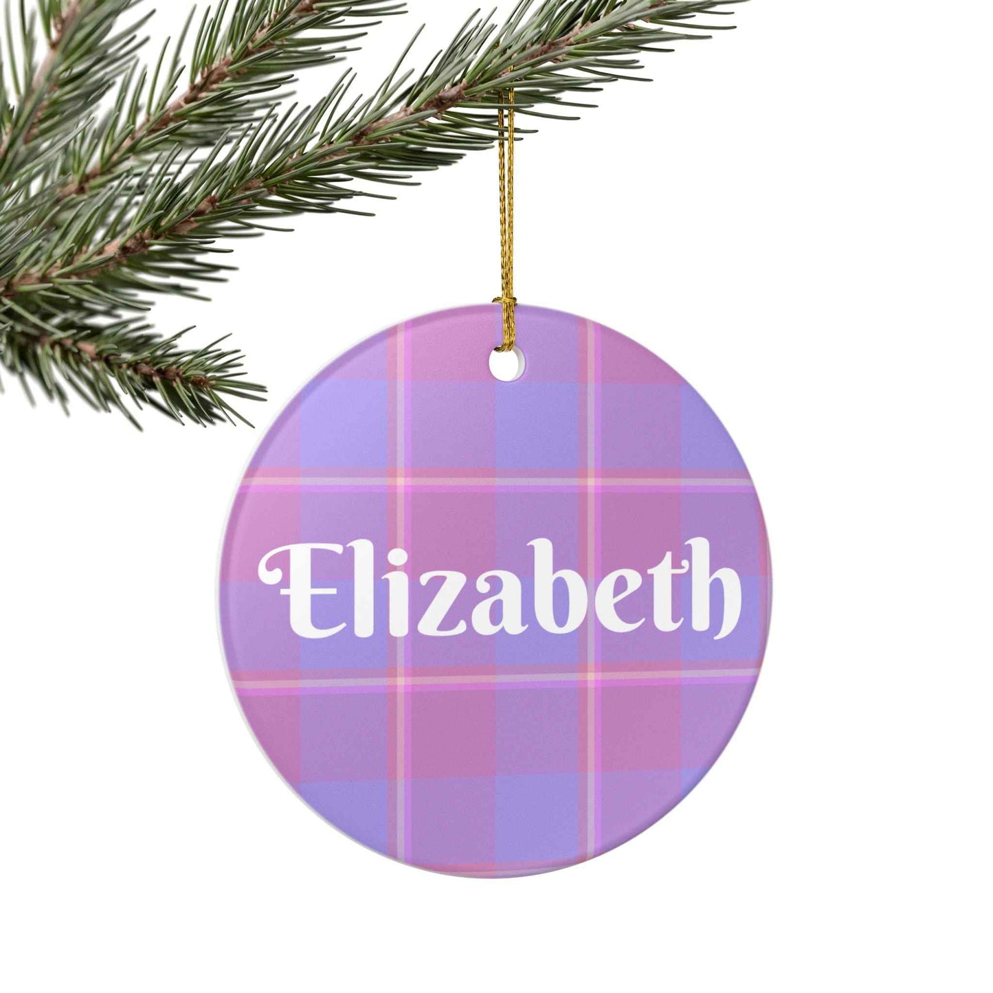 Personalized Ceramic Ornament, Custom Name Decoration, Holiday Gift, Unique Home Decor, Seasonal Ornament, Keepsake for Celebrations