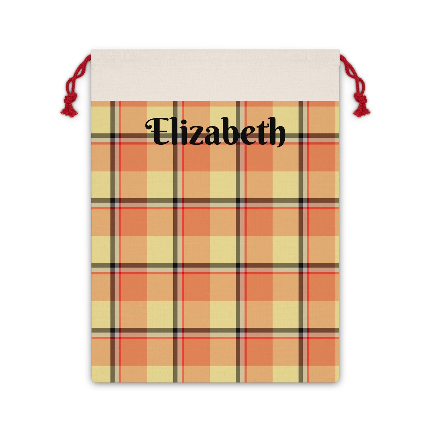 Personalized Gift Bag, Custom Plaid Party Favor, Holiday Gift Pouch, Unique Keepsake Bag, Eco-Friendly Storage Bag - Celtic Scents