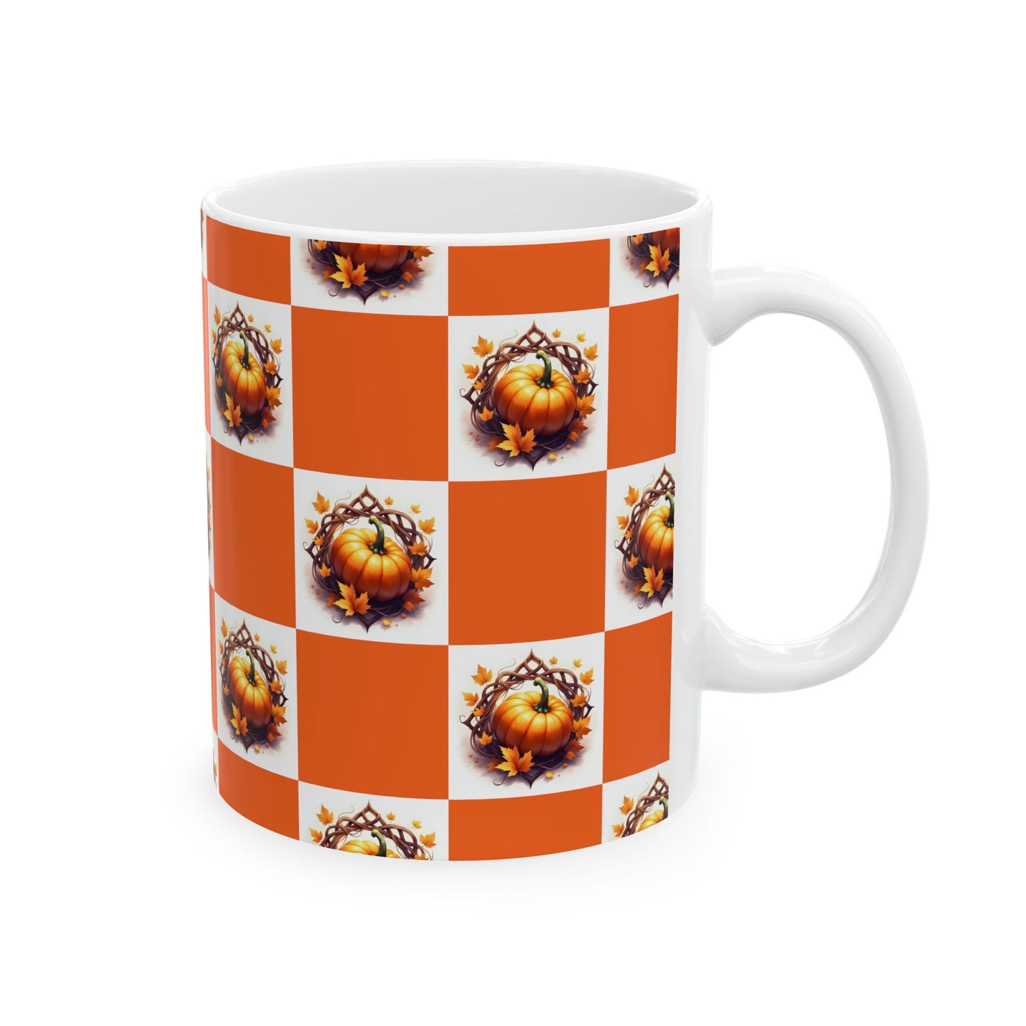 Autumn Pumpkin Ceramic Mug | Fall Coffee Cup | Thanksgiving Gift | Cozy Home Decor | Pumpkin Spice Lover's Mug | Seasonal Mug - Celtic Scents