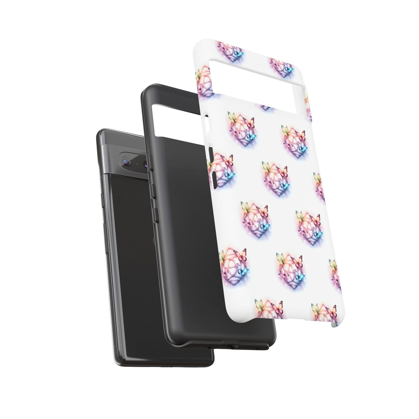 Colorful Butterflies Phone Case, Tough Cases, Cute Butterfly Lover Gift, Trendy Phone Cover, Nature Print Case