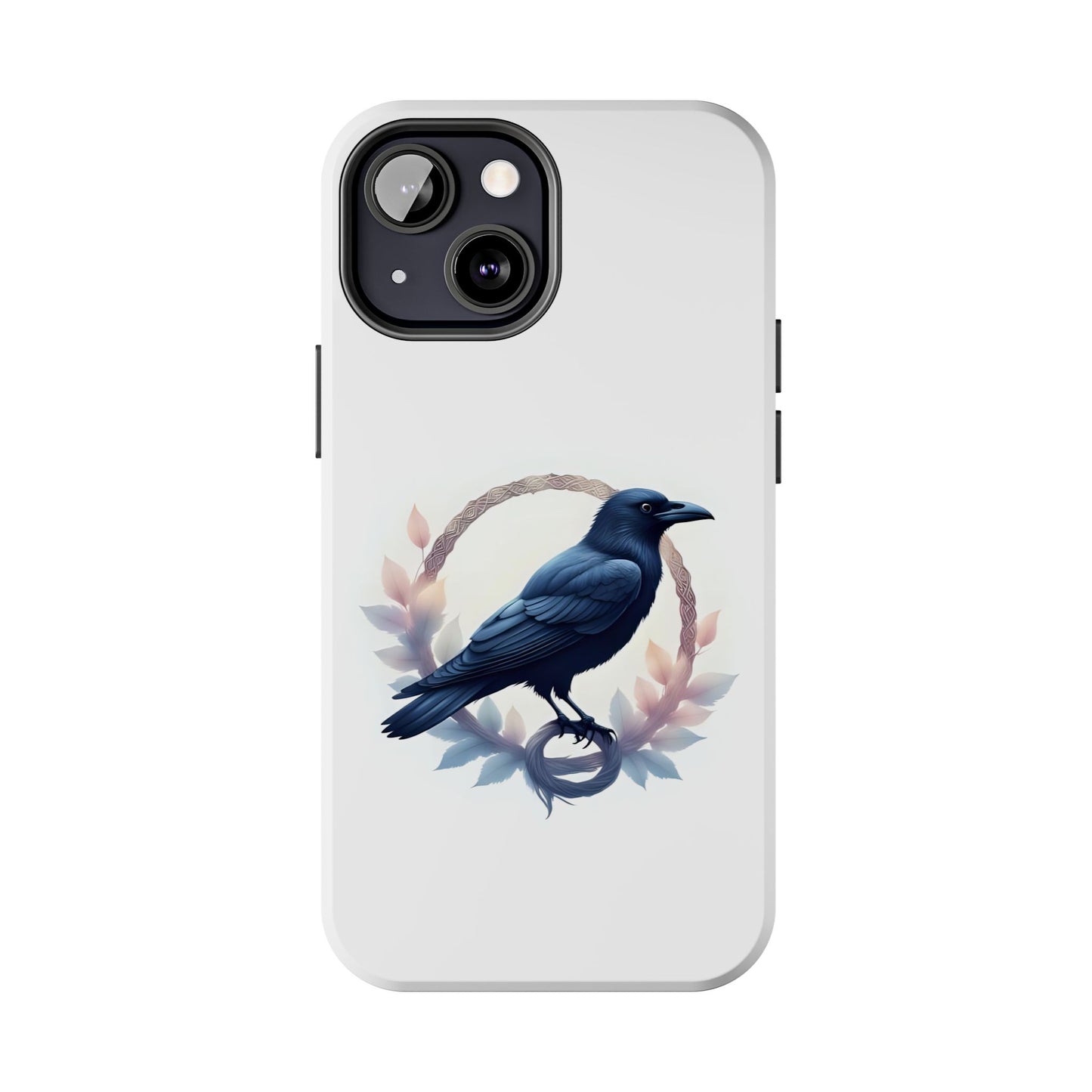 Raven Design Phone Case | Tough Protector Case, Gift for Bird Lovers, Unique Cell Phone Cover, Gothic or Nature Inspired - Celtic Scents