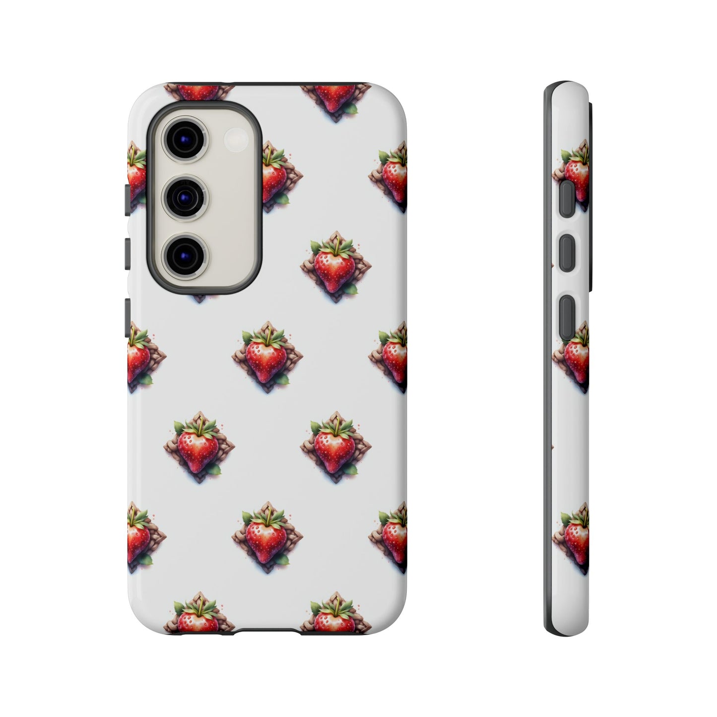 Strawberry Celtic Knot Phone Case, Cute Phone Cover, Gift for Her, Custom Smartphone Case, Funky Accessories, Valentine's Day Gift - Celtic Scents